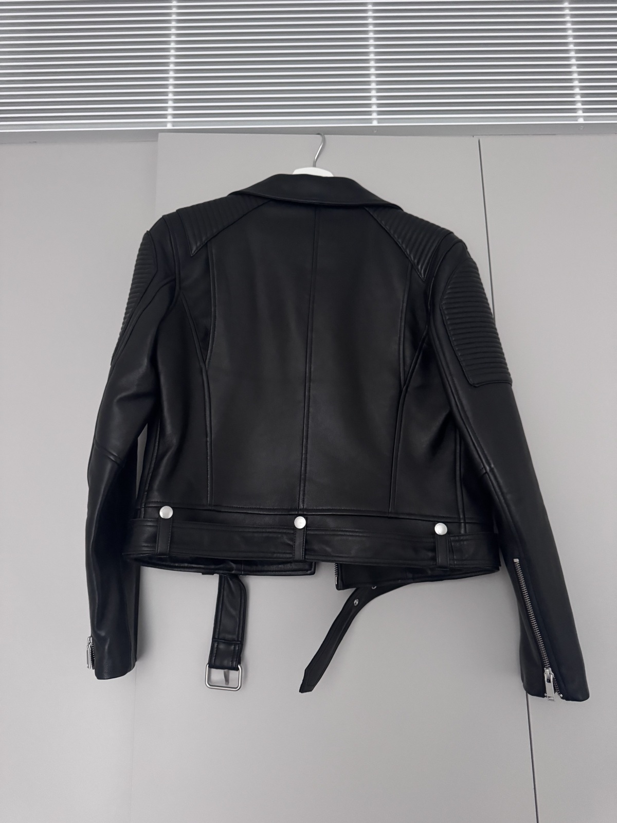 Black Biker Leather Jacket