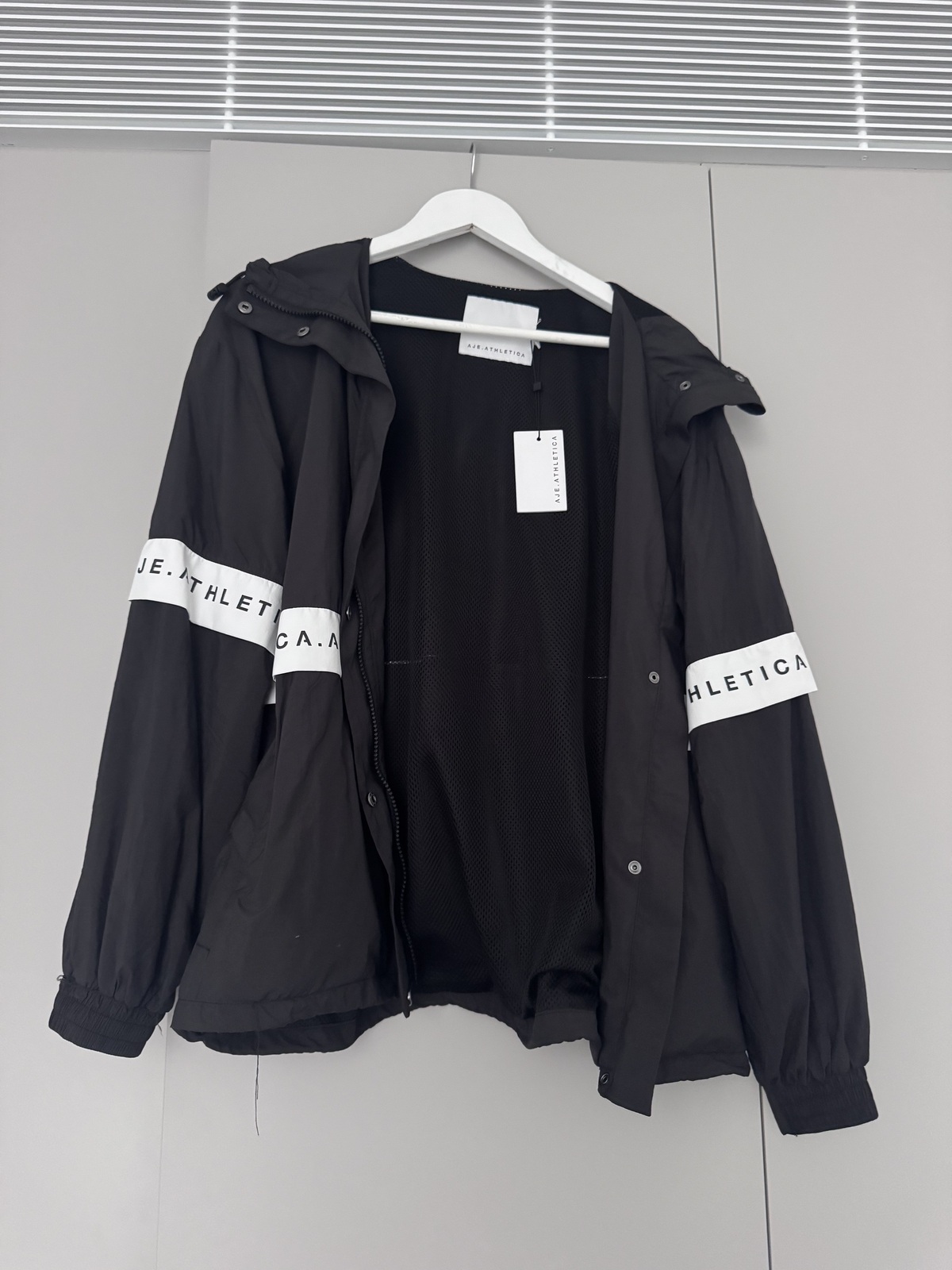 Black Windbreaker Jacket