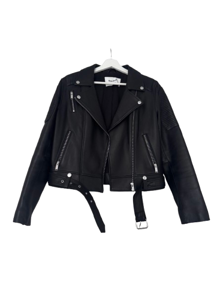 Black Biker Leather Jacket