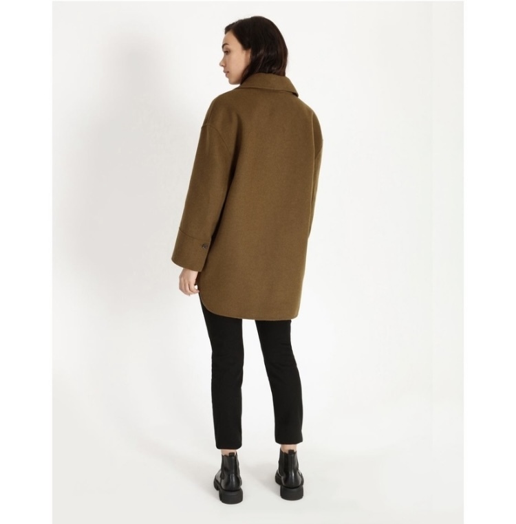 “MELTON” OVERSIZED SHACKET, SIZE 8