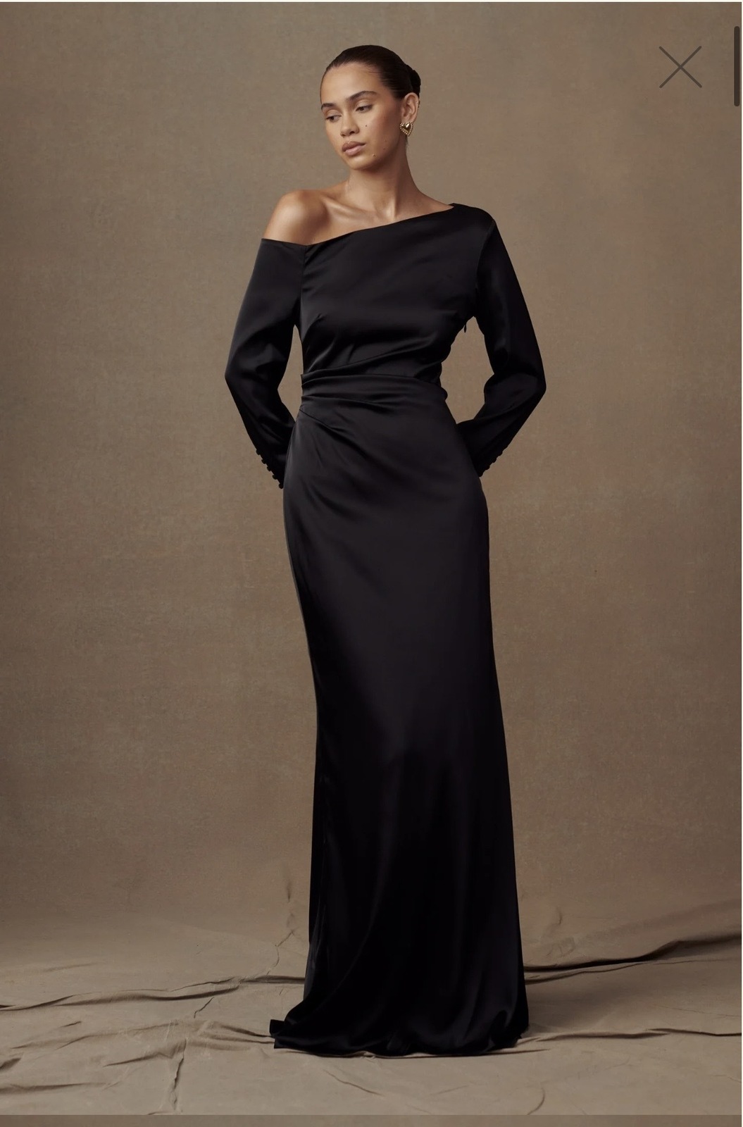 Avery Long Sleeve Maxi Dress - Black