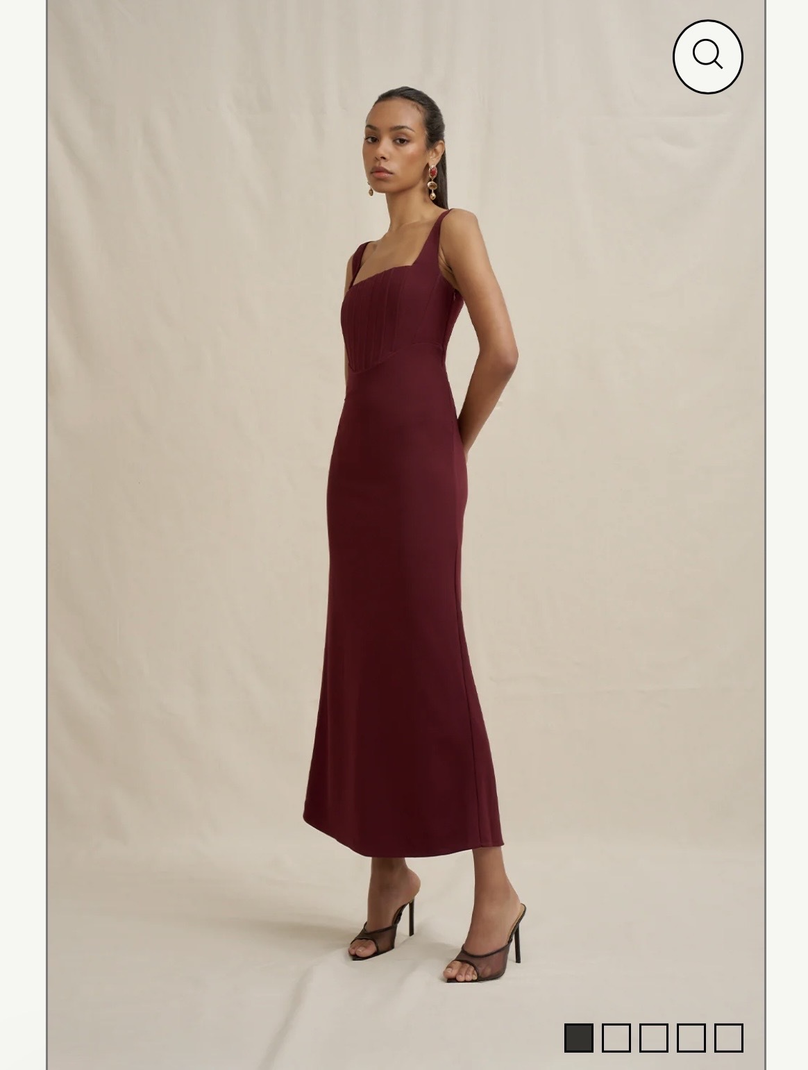  BASIA BODICE MIDI DRESS