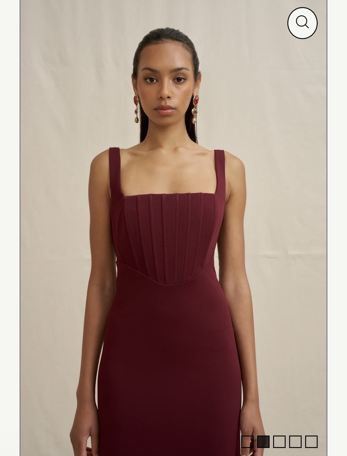  BASIA BODICE MIDI DRESS