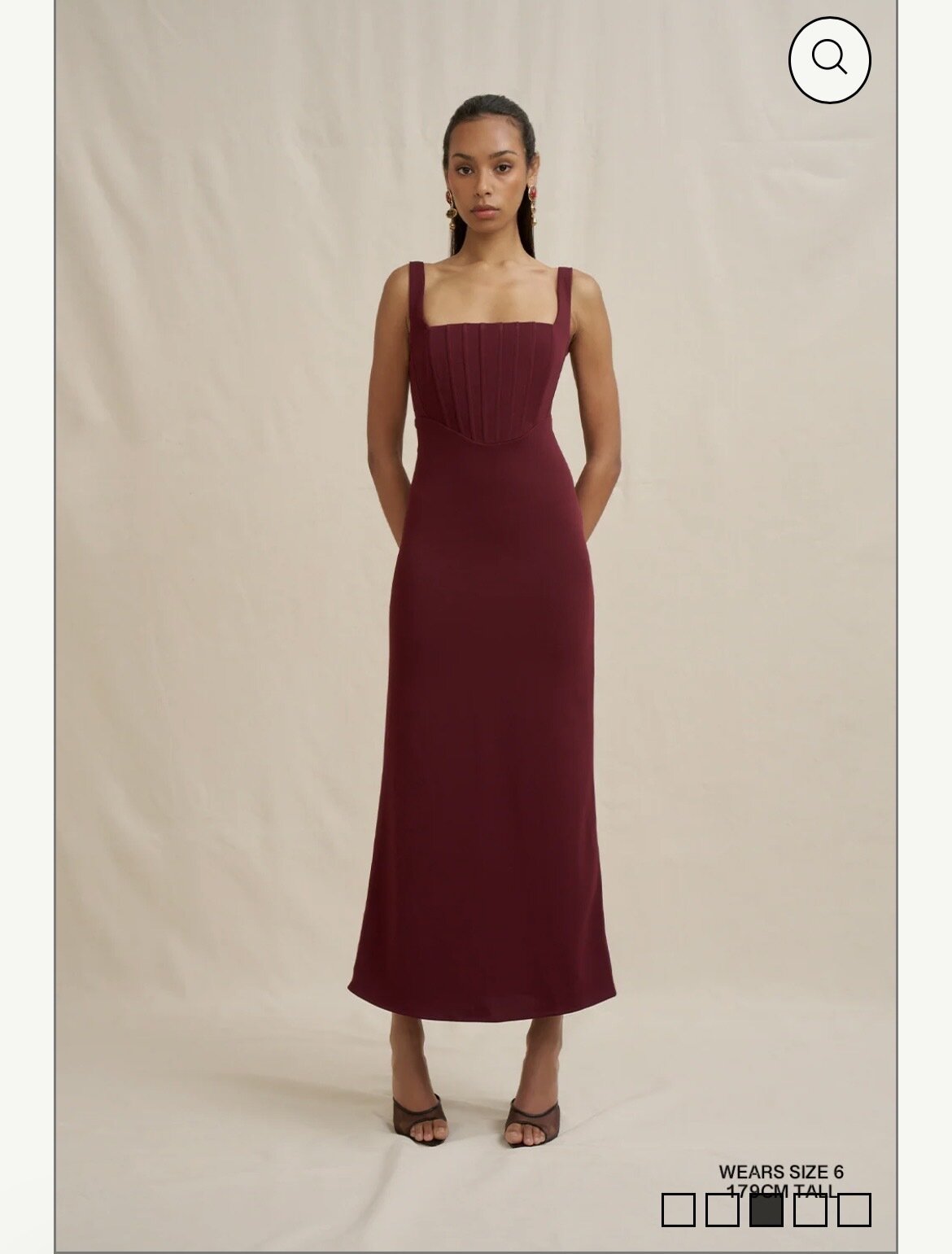  BASIA BODICE MIDI DRESS