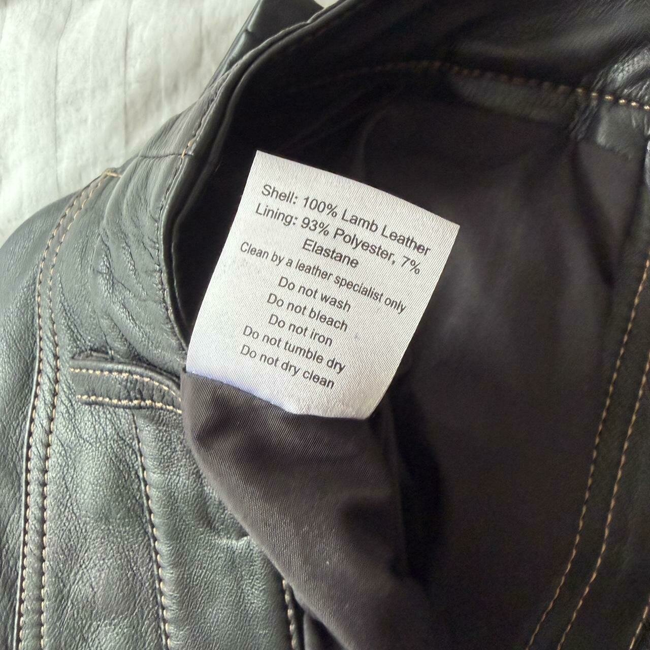 Genuine Lamb Leather Straight Leather Pants Size 10 RRP $520