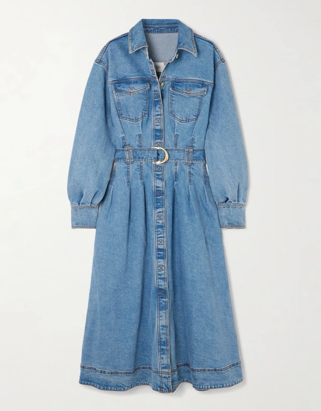 Aradia Denim Midi Shirt Dress AU8/US4