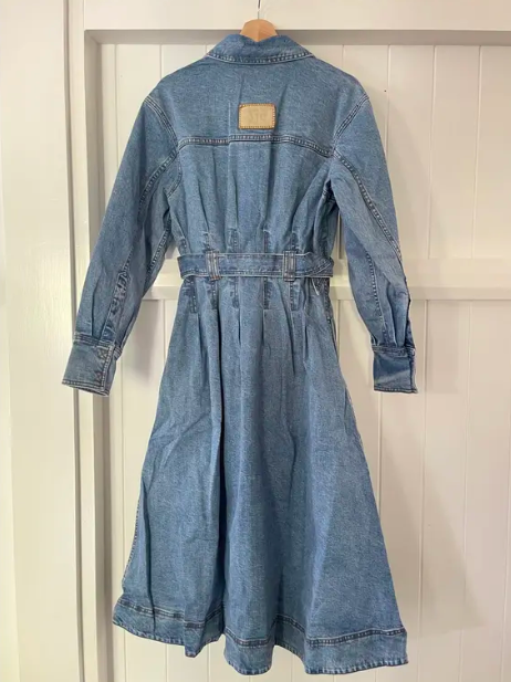 Aradia Denim Midi Shirt Dress AU8/US4