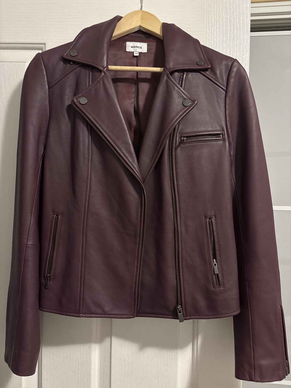 leather jacket size 10