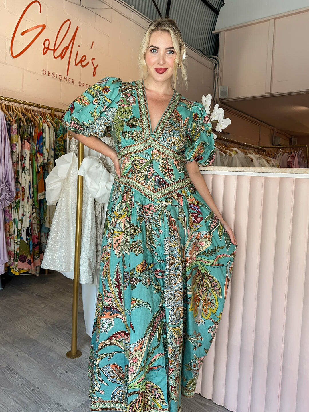 FRANCA MIDI DRESS AU8/US4