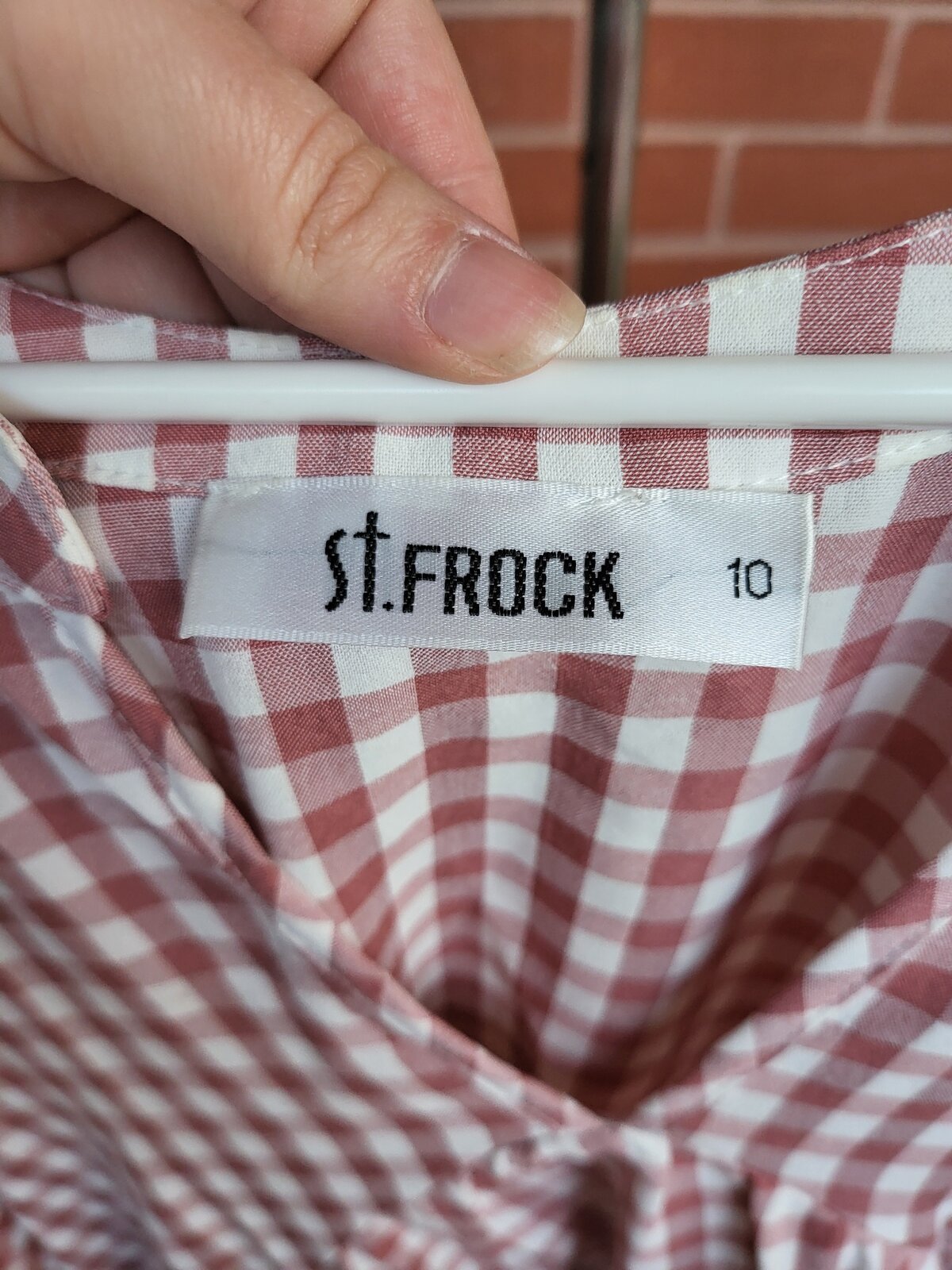 Danni Dress In Dusty Rose Gingham
