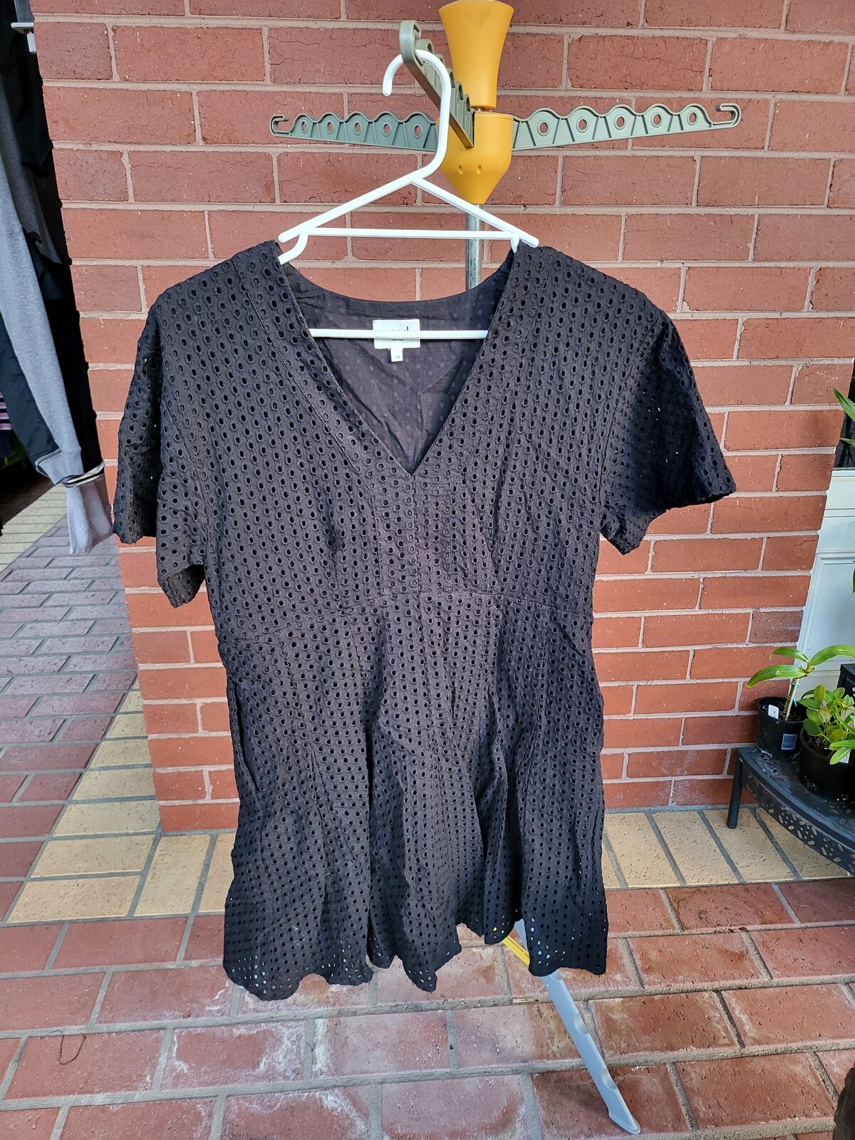 dress, size 10. Lined on inside. 100% cotton.