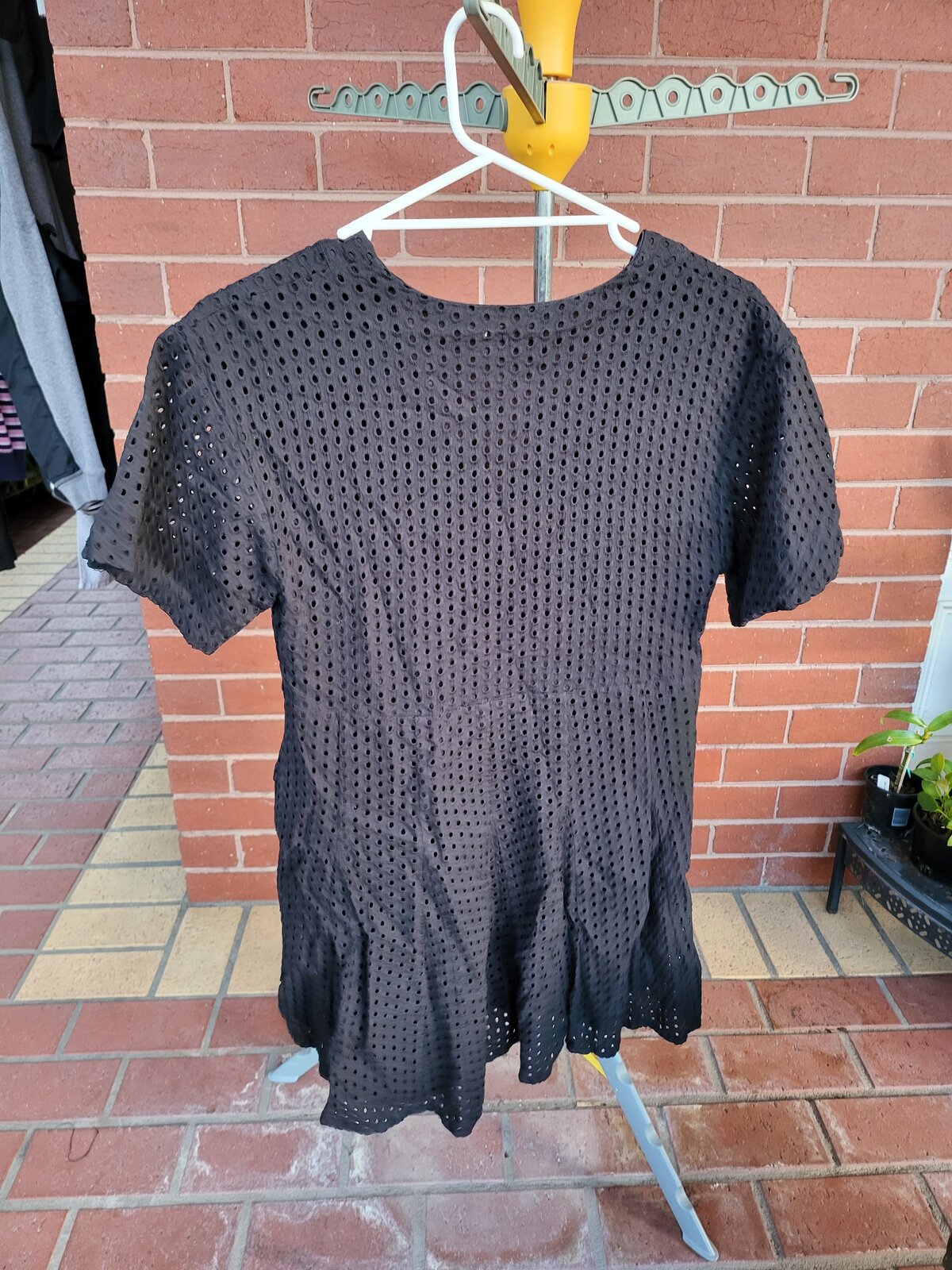 dress, size 10. Lined on inside. 100% cotton.