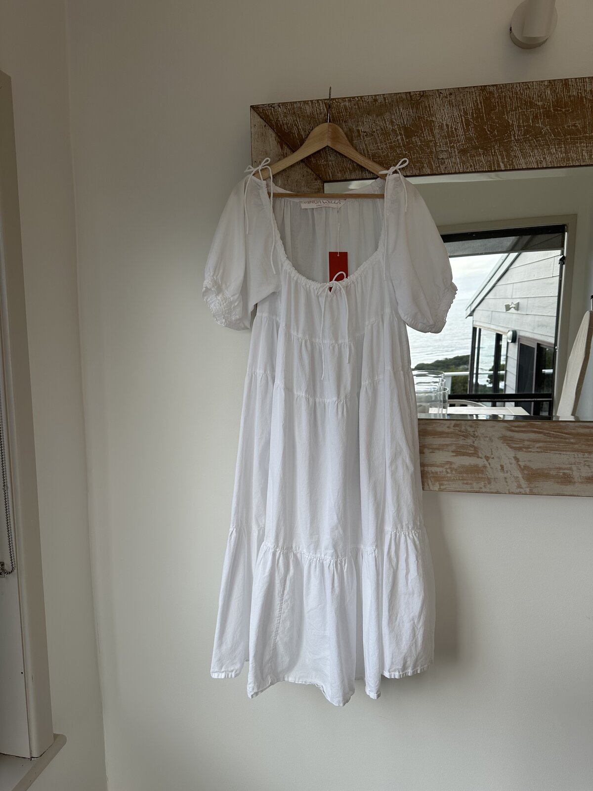 “RECYCLED LIBERTY DRESS - WHITE”