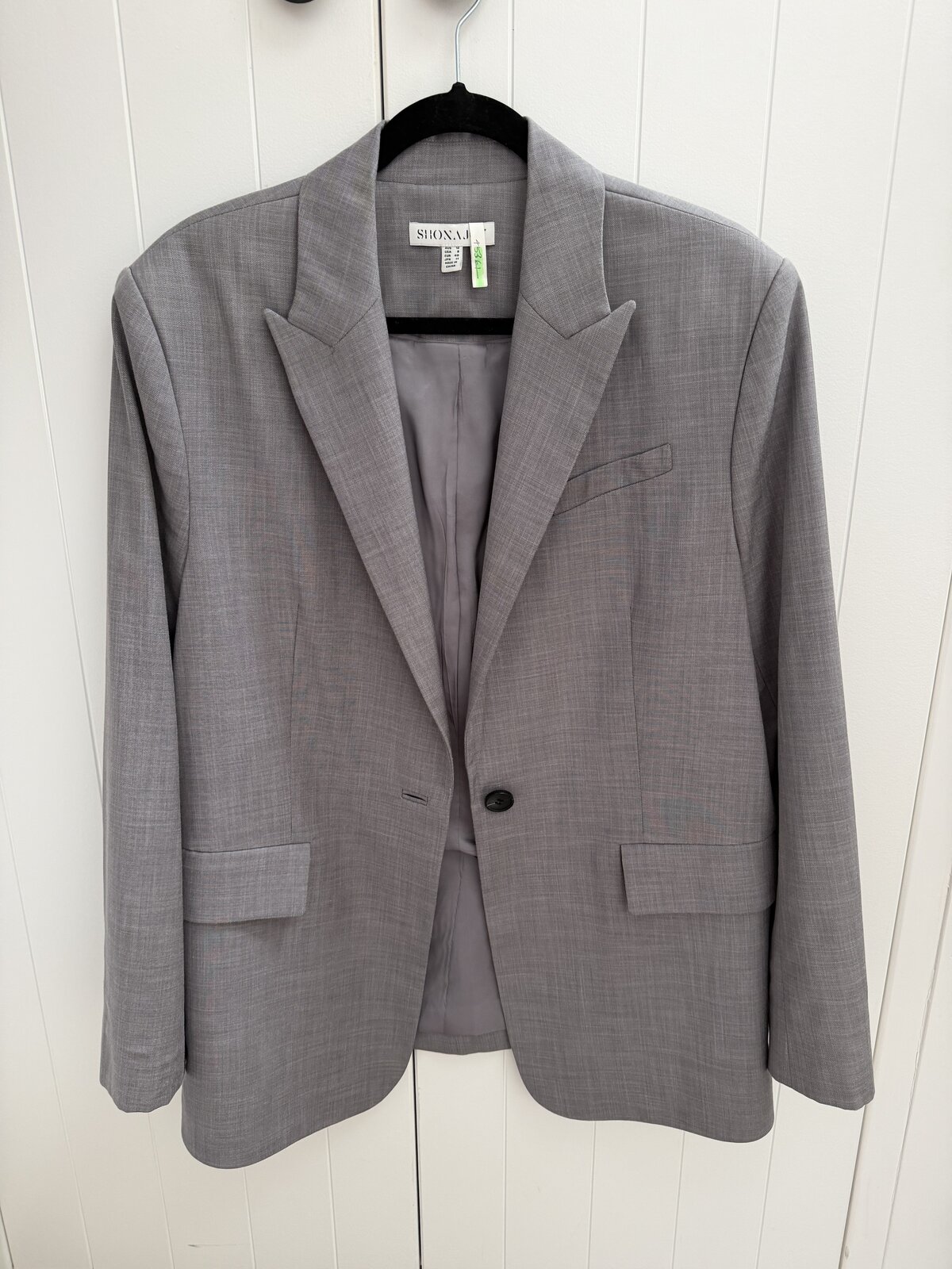 Asher Oversized Tailored Blazer - Steel Grey