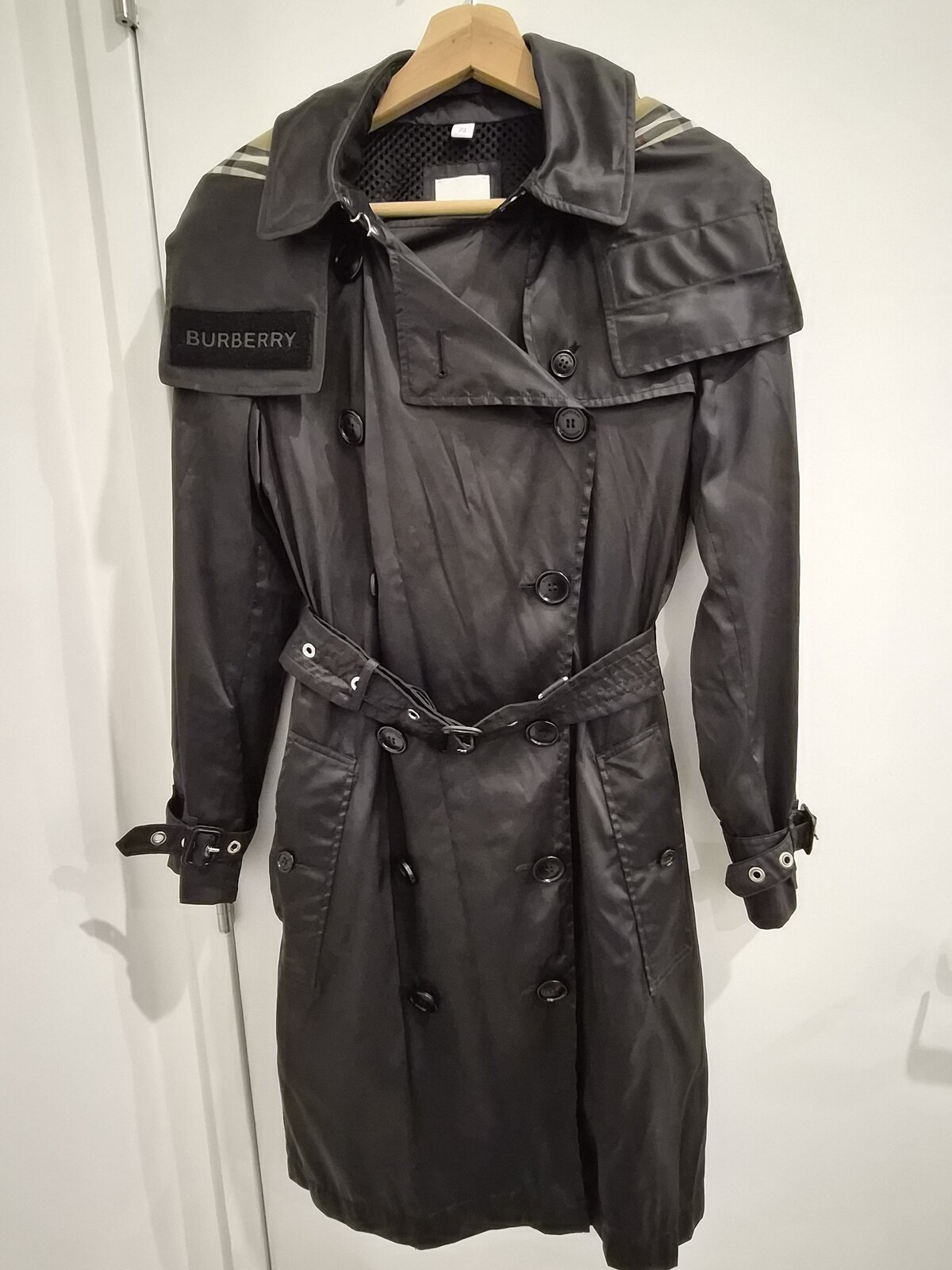 Kensington black light trench coat