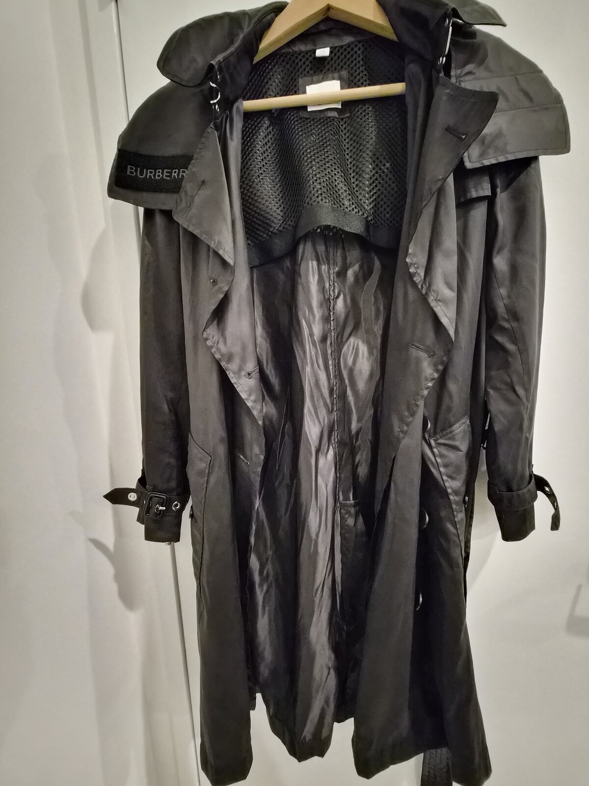 Kensington black light trench coat