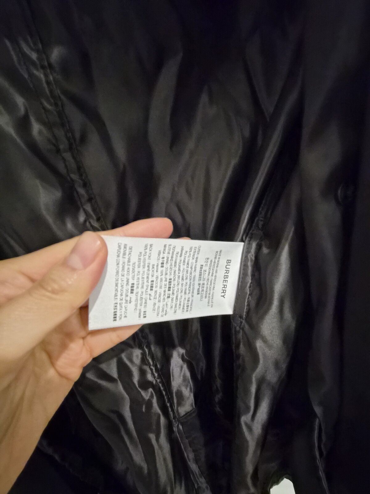 Kensington black light trench coat