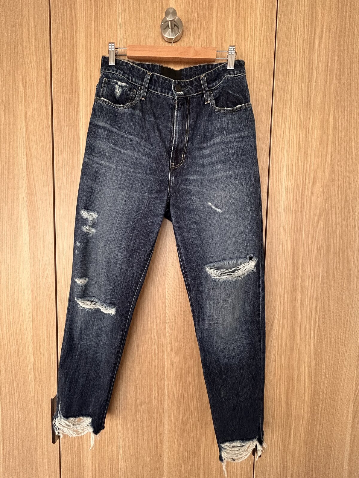 distressed jeans