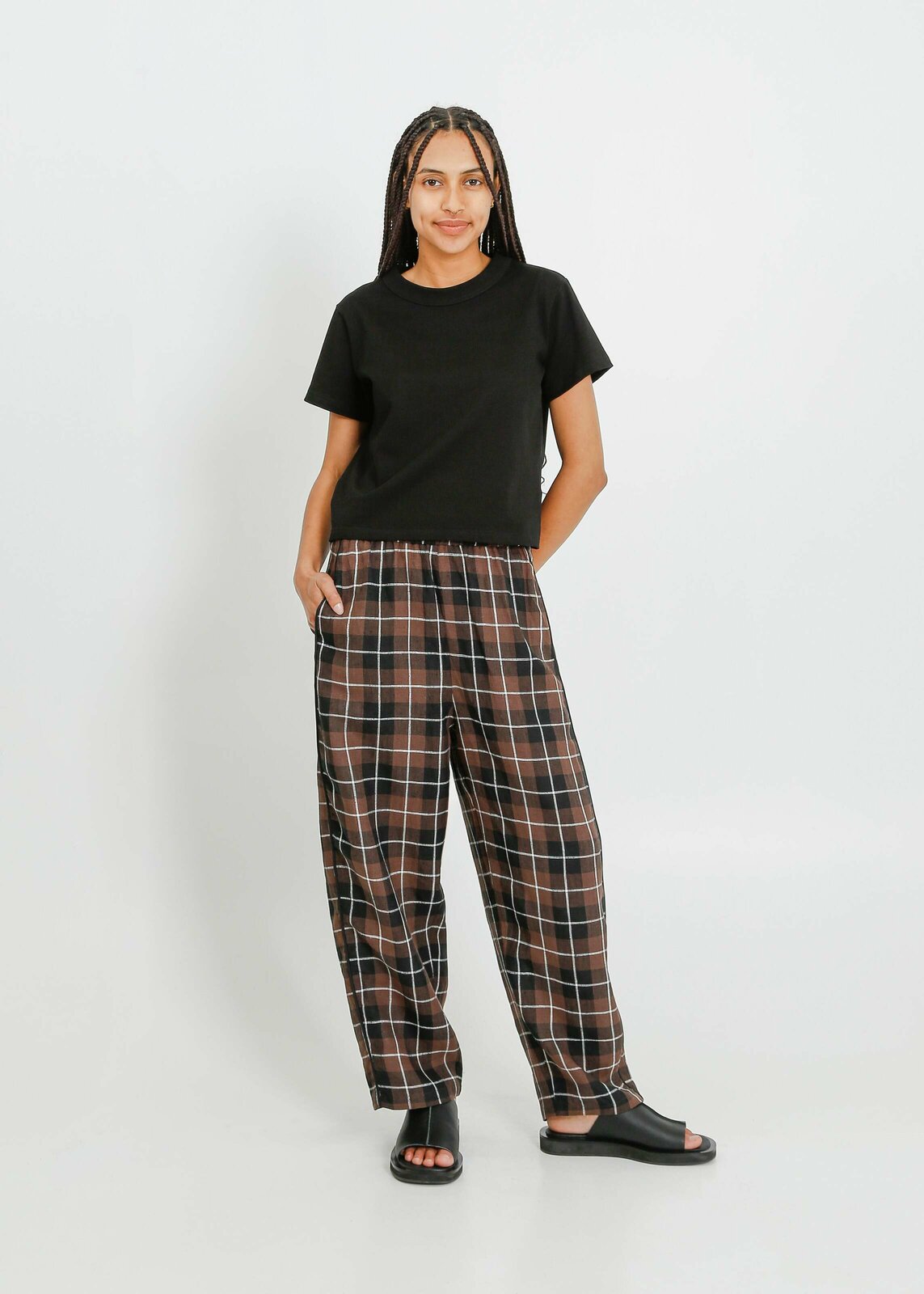 S25 Cooper Pant / Chocolate-Black-White