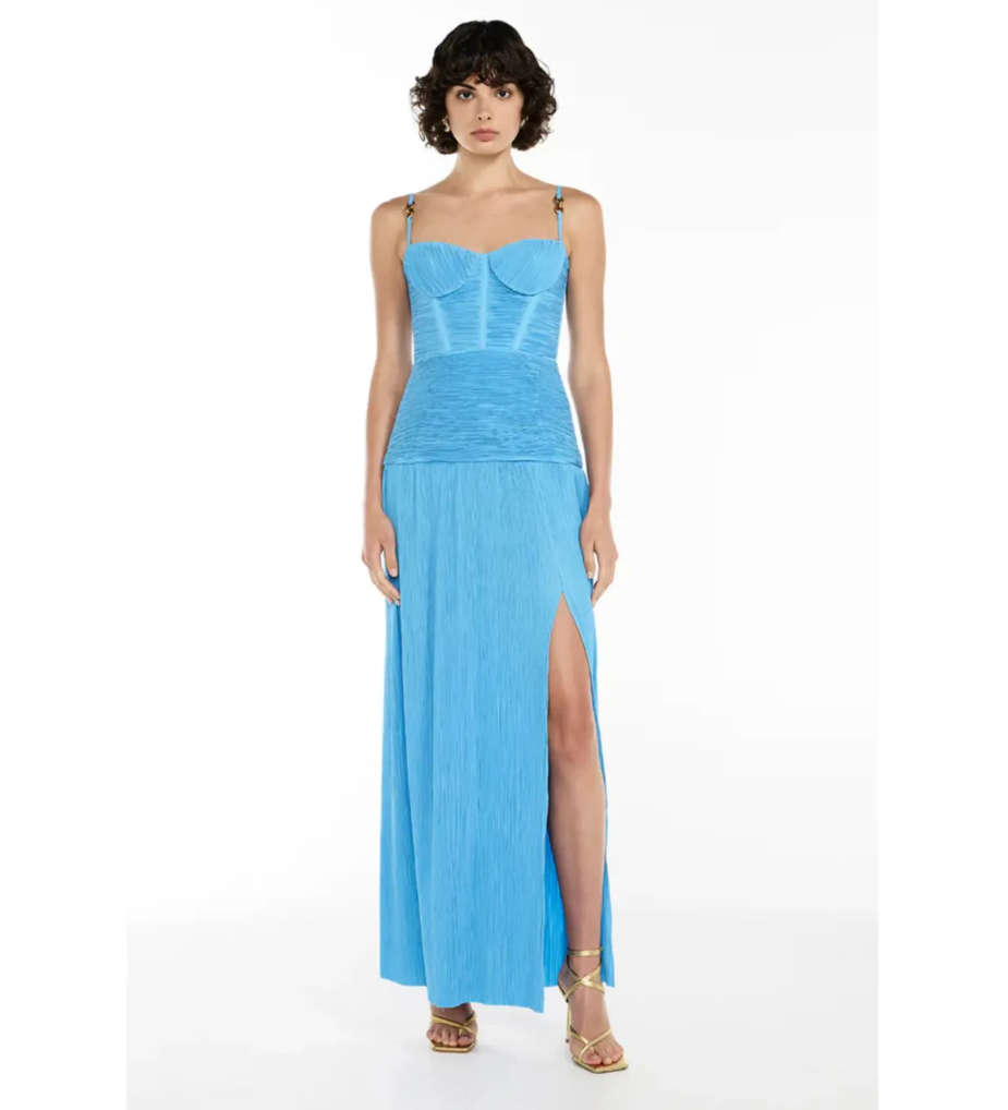 Double Time Pleaded Maxi Dress 8