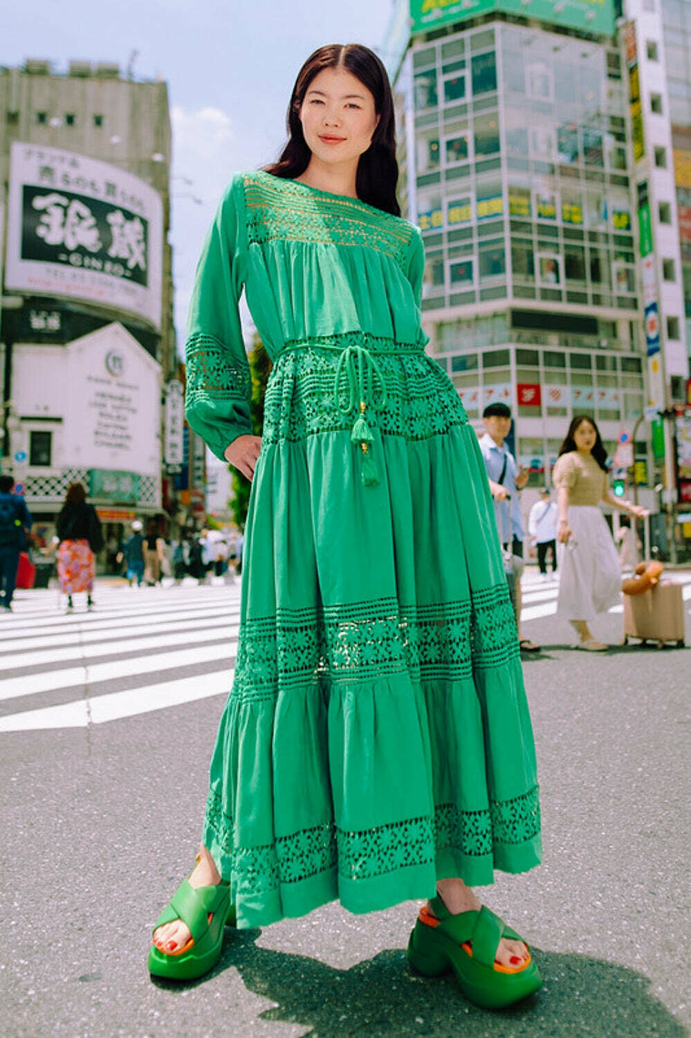  Lace Insert Maxi Dress | Emerald Green | AU 10 | BNWT
