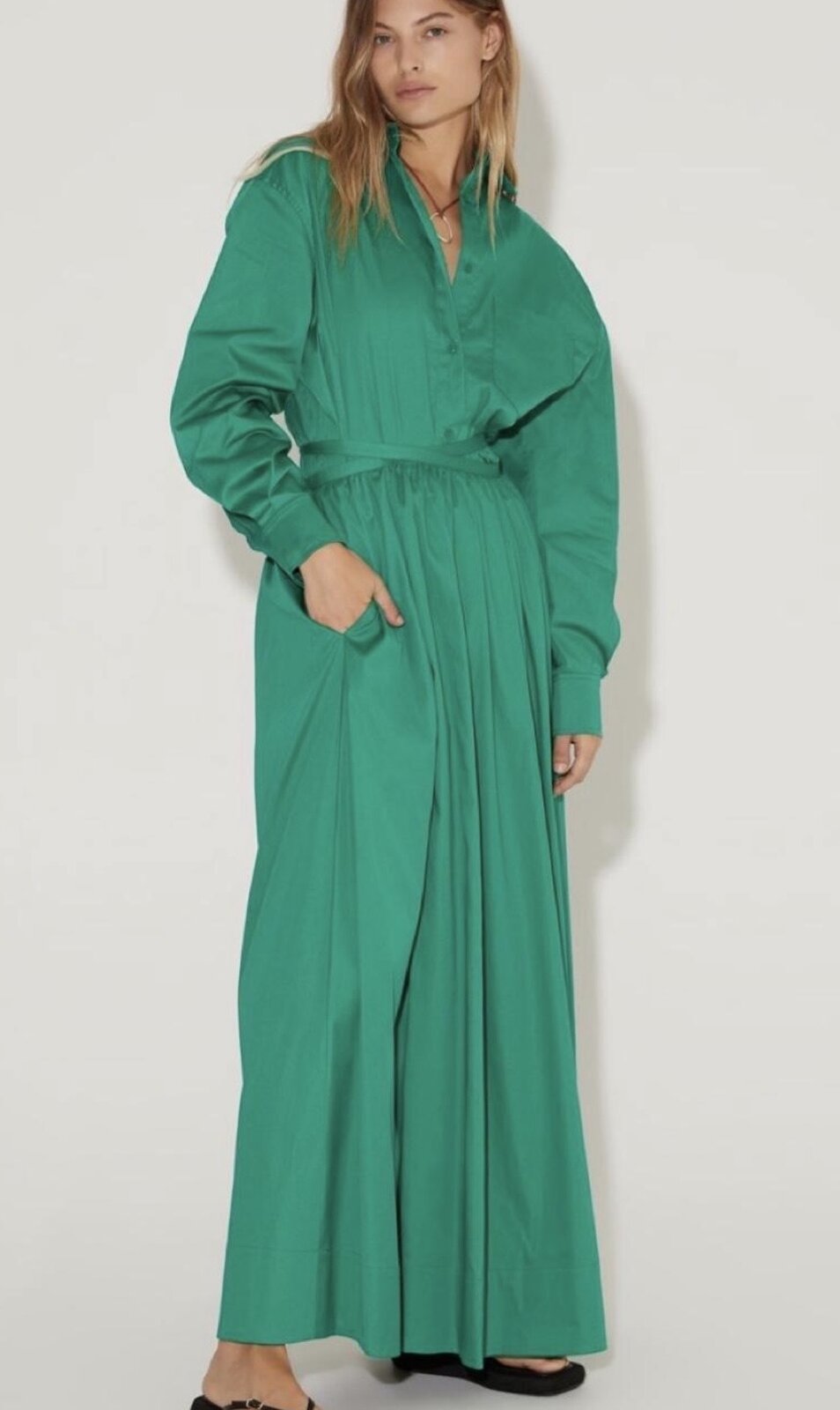 Miriam Maxi Wrap Skirt | Jade Green | XS | BNWT
