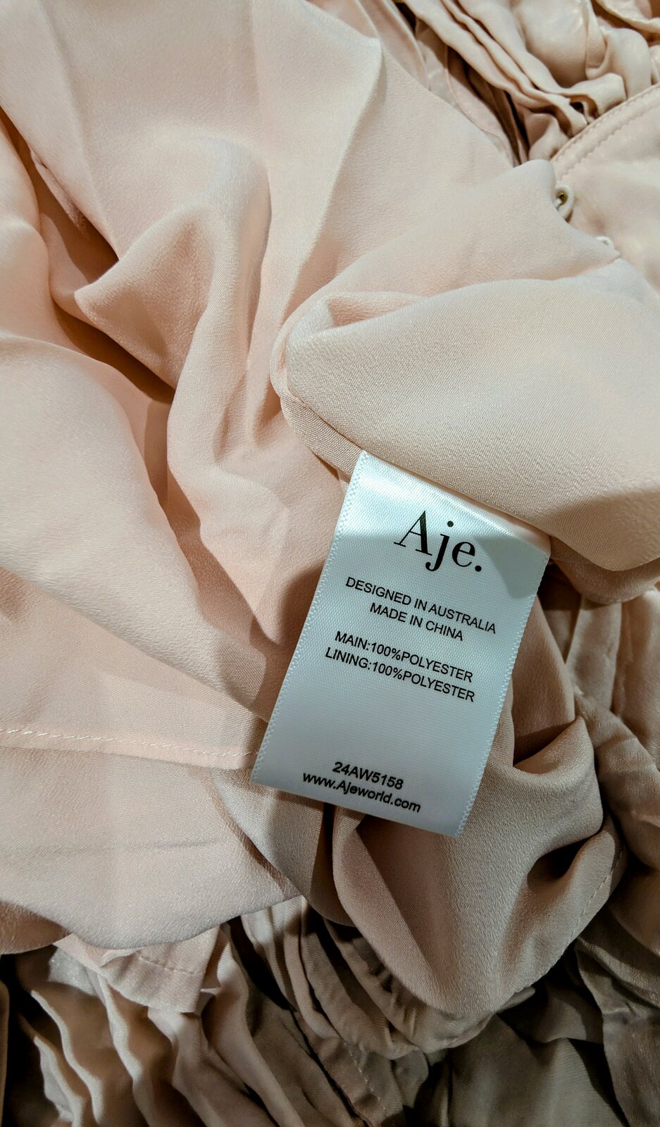 - Catalyst Pleated Pale Pink Dress Sz 10