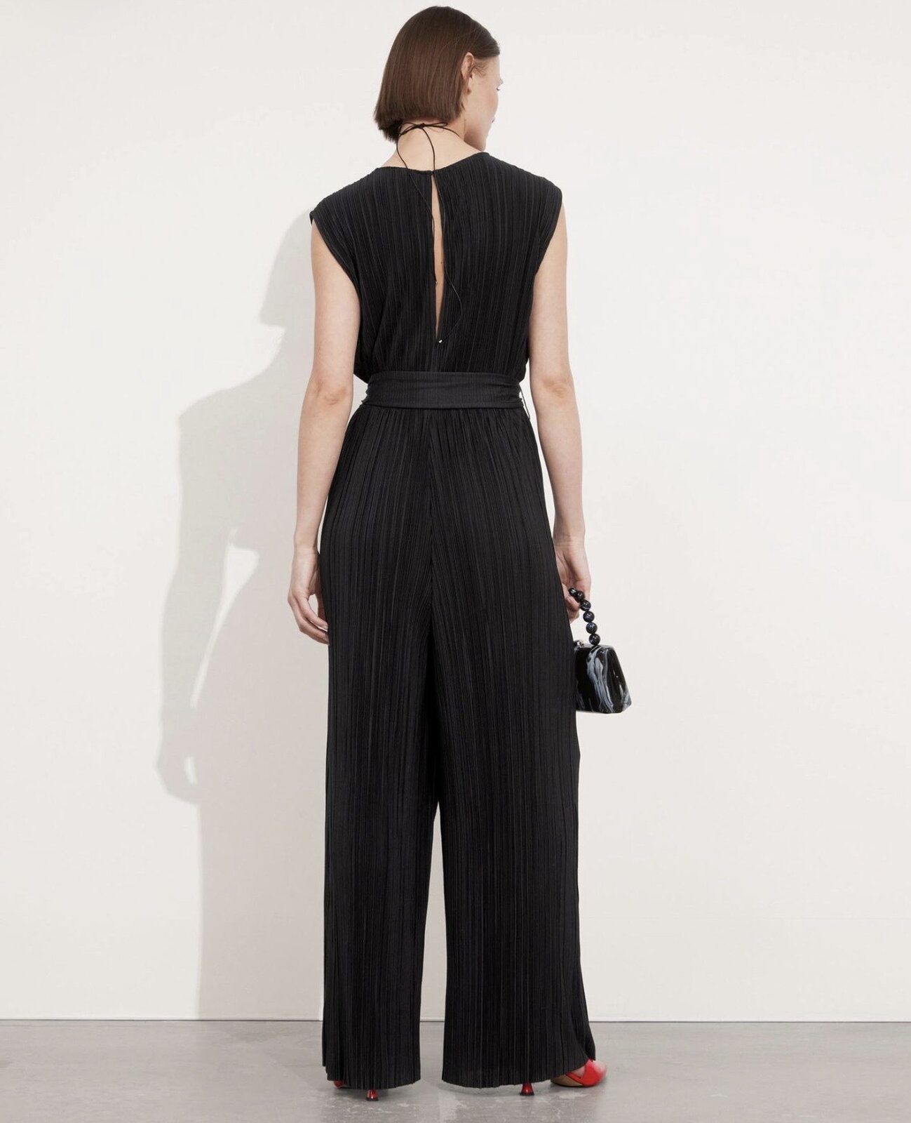 Pleated Palazzo Jumpsuit | S | New without tags