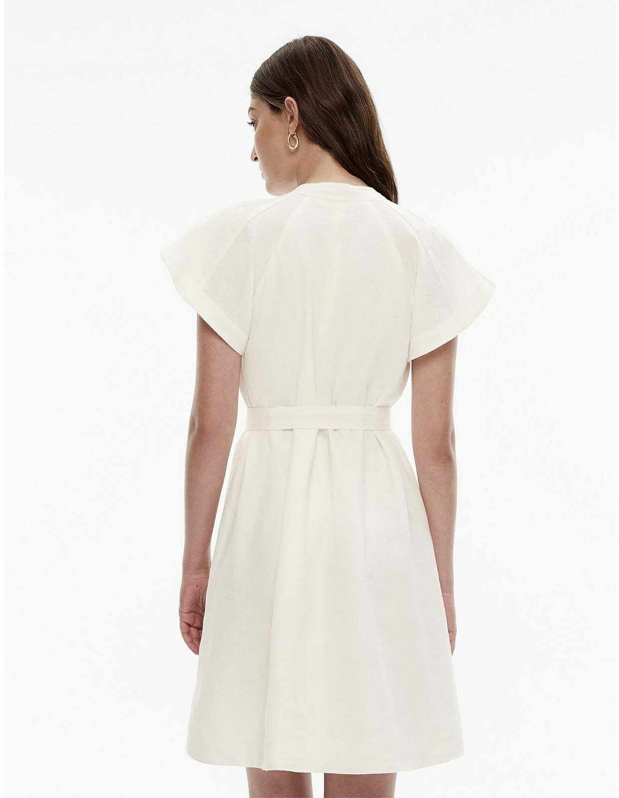 French Linen Raglan Sleeve Dress