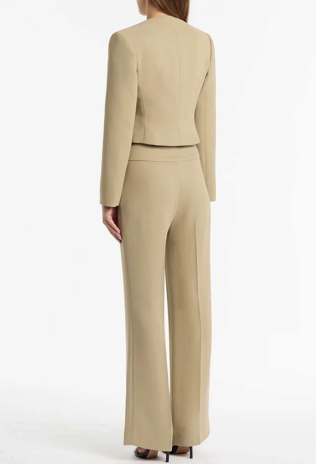 New kelp crepe pants, size 14. Jacket also available.