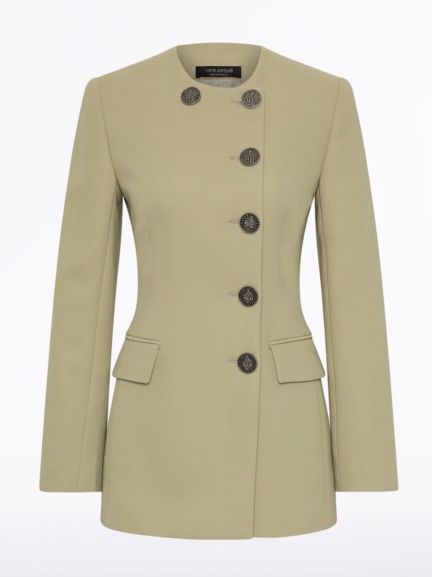 BNWT Kelp Moneta jacket size 14. Carla Zampatti 