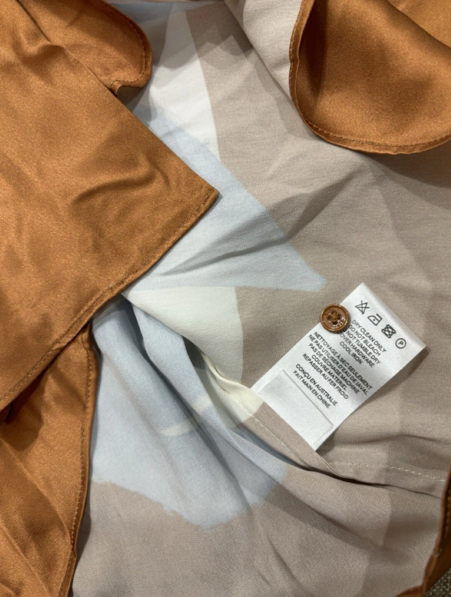 silk shirtdress 0/AU8/US4