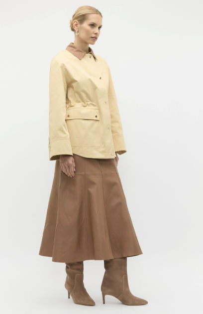 Contrast Collar Barn Jacket