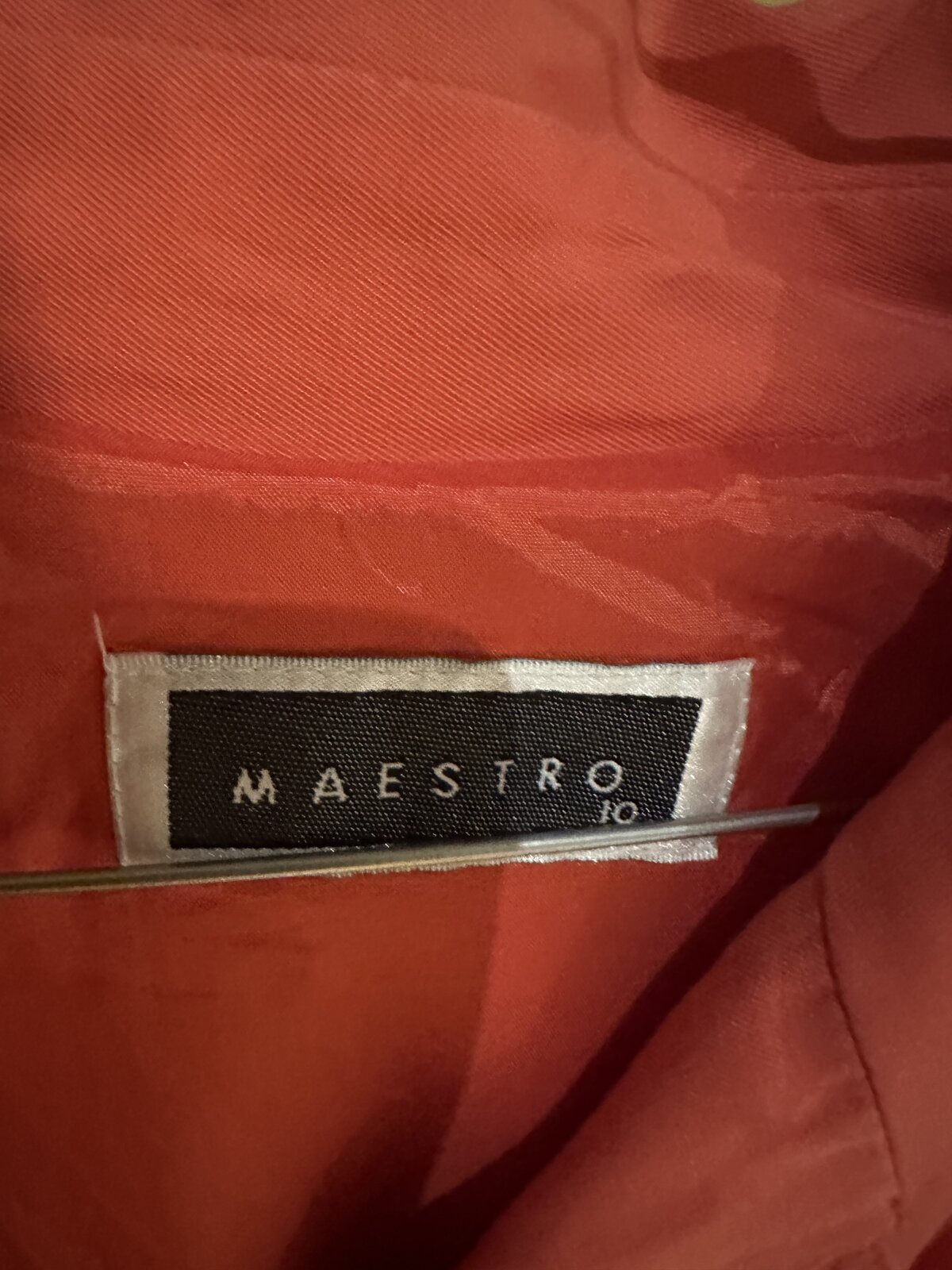 pink short trench coat, size 10