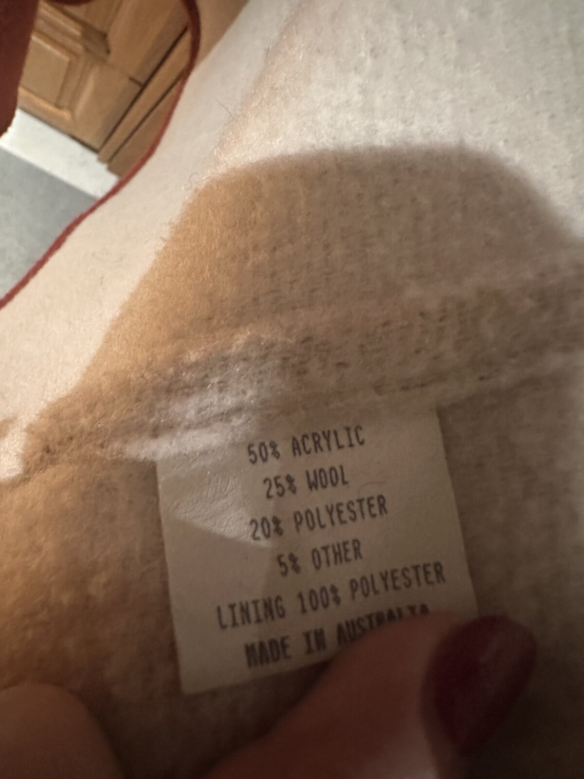 Soft, warm, synthetic/ wool, oversized coat size 16