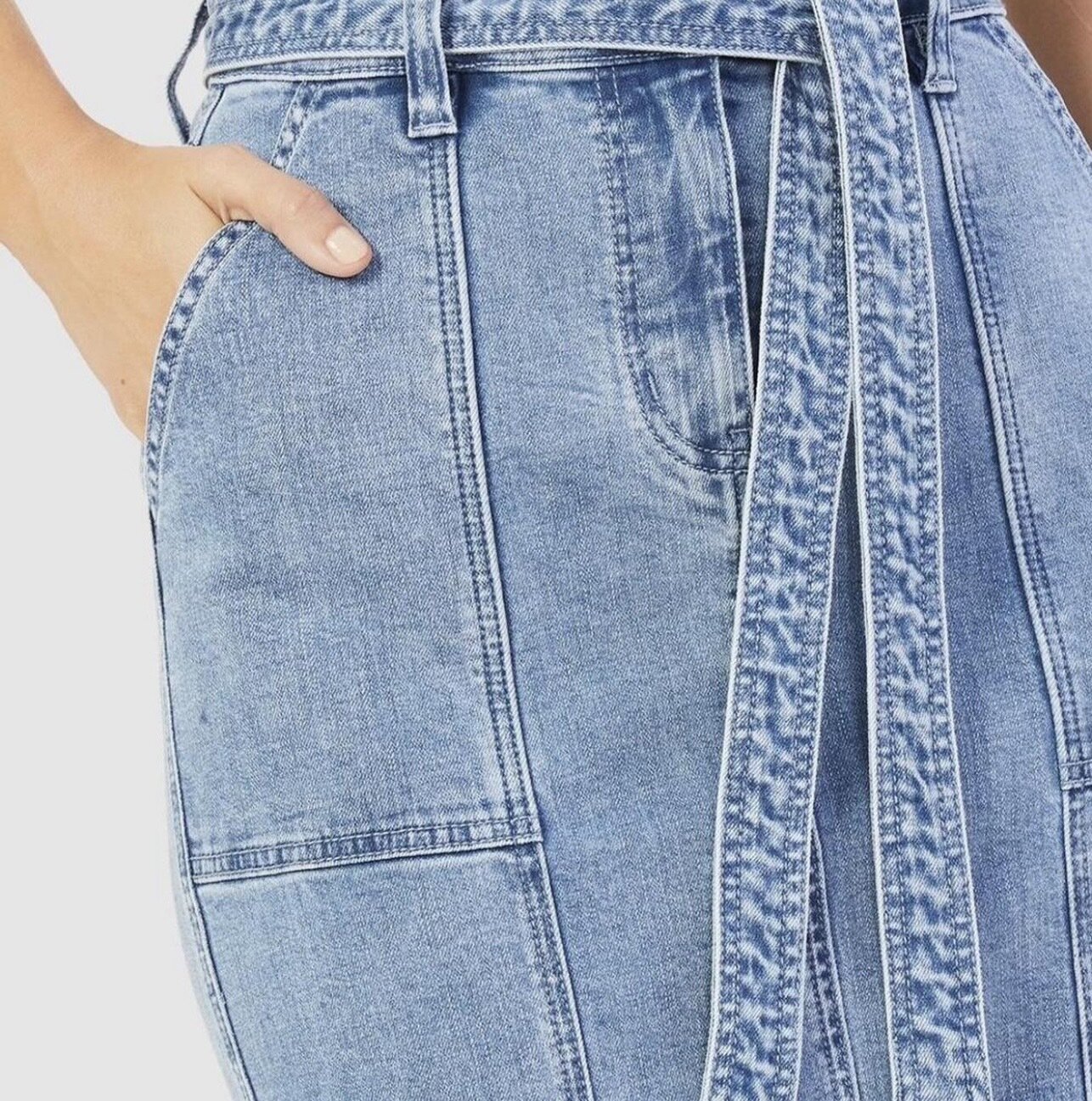  The Denim Midi Skirt