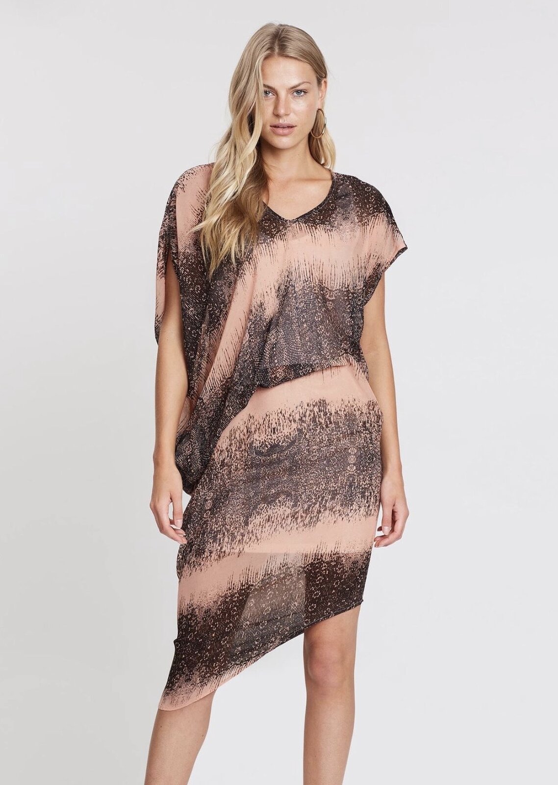 Lover Drape Tuck Dress | 18 | BNWT