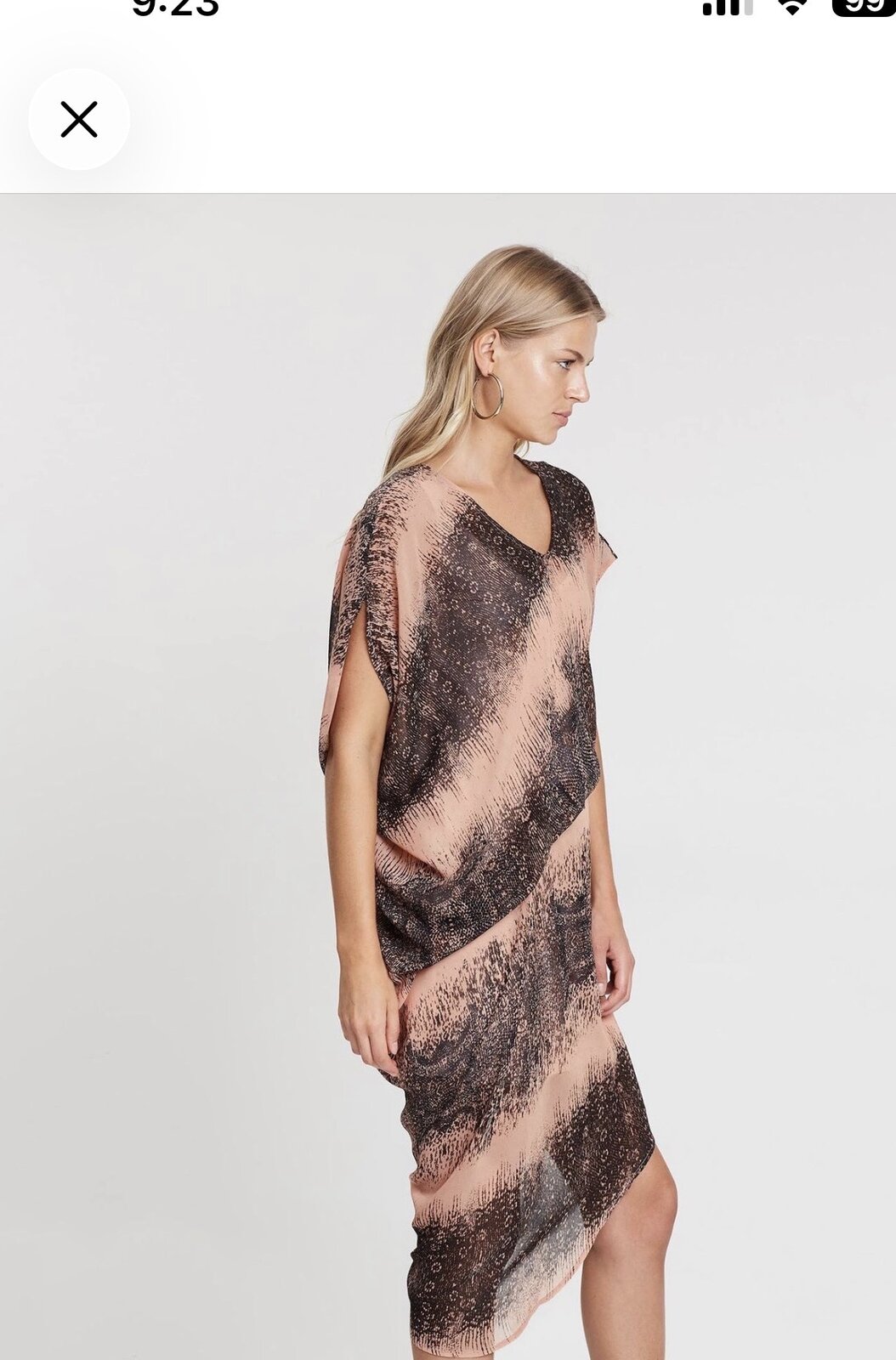 Lover Drape Tuck Dress | 18 | BNWT