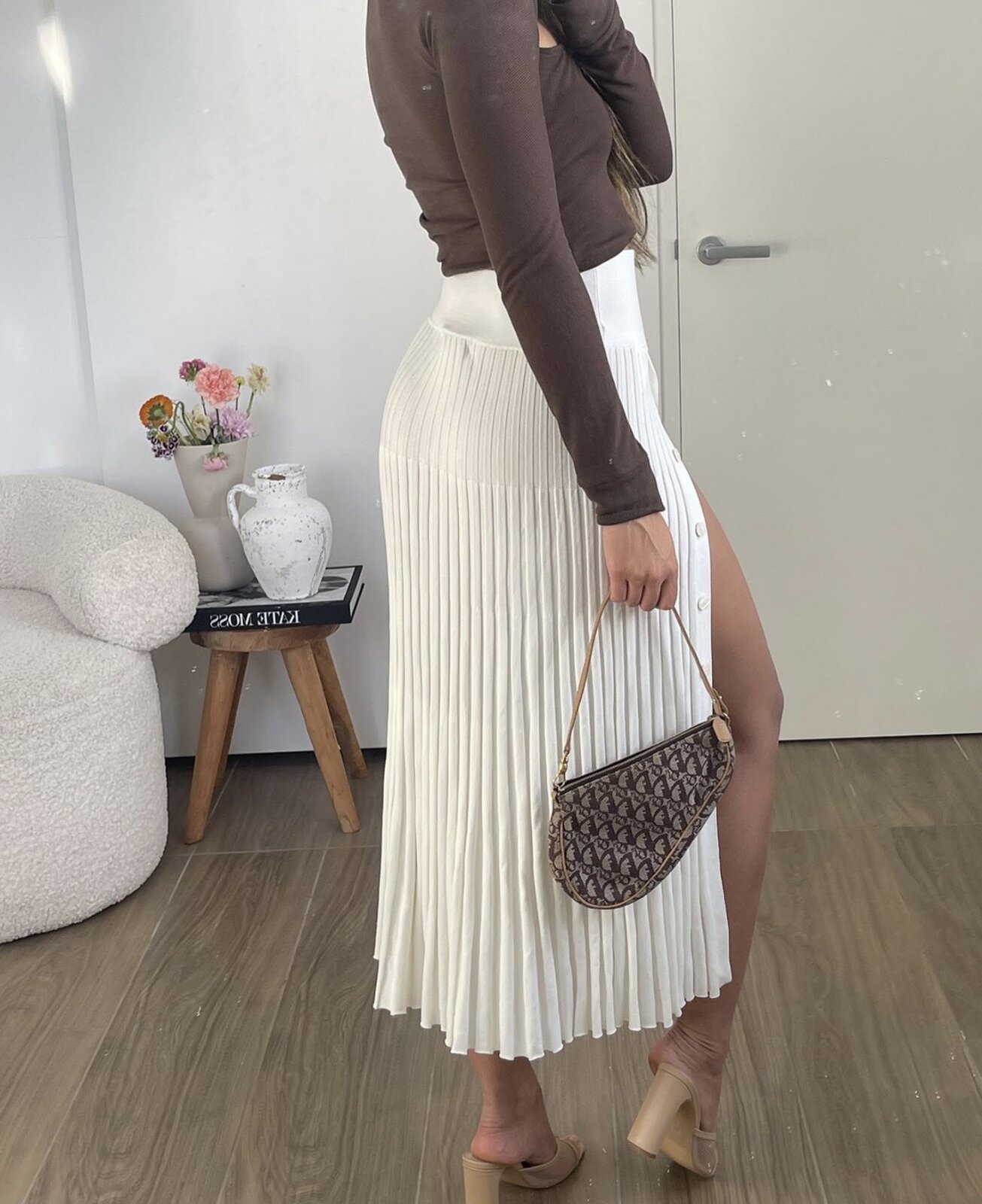  – Fall For You Pleated Midi Skirt | Size S | BNWOT