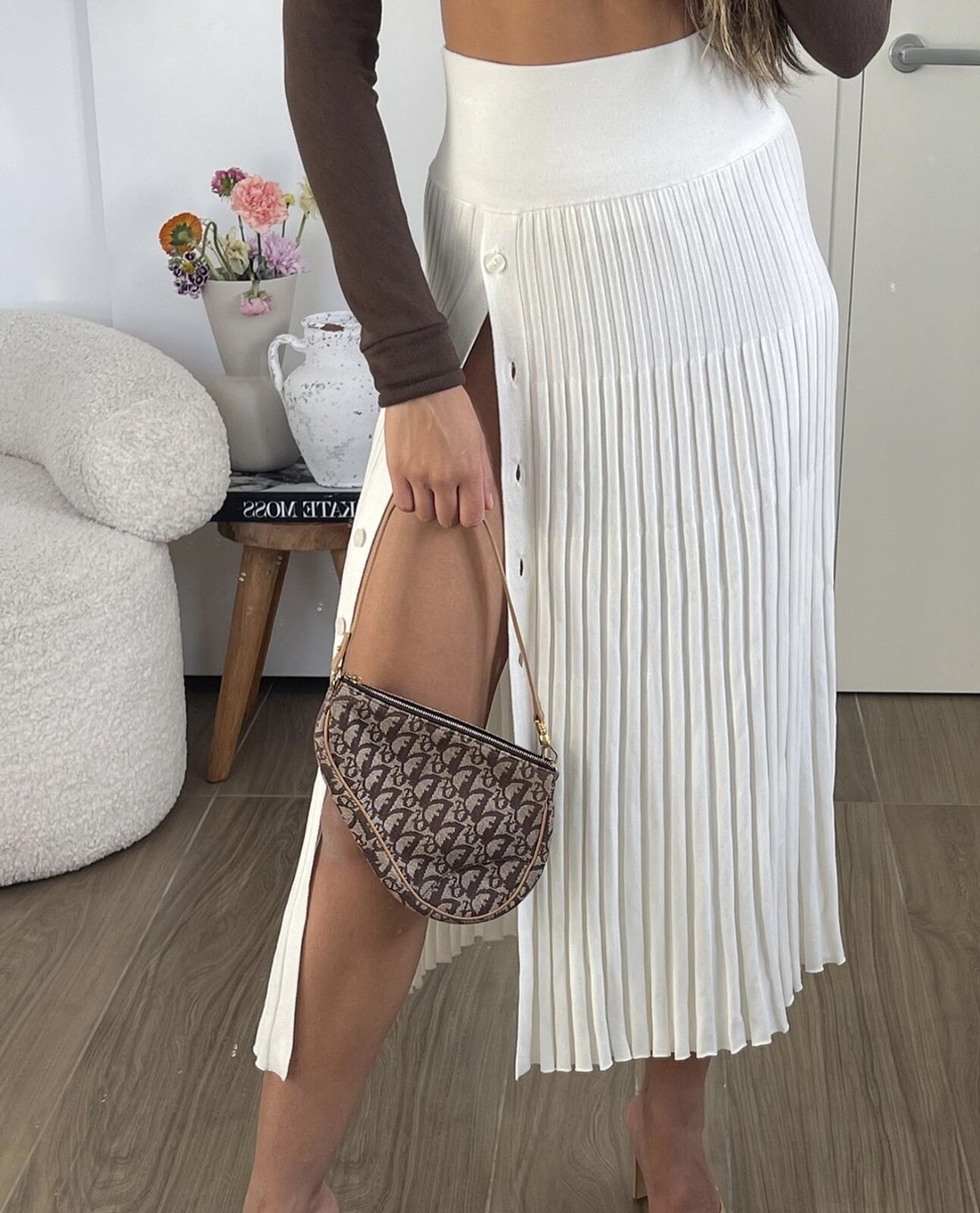  – Fall For You Pleated Midi Skirt | Size S | BNWOT