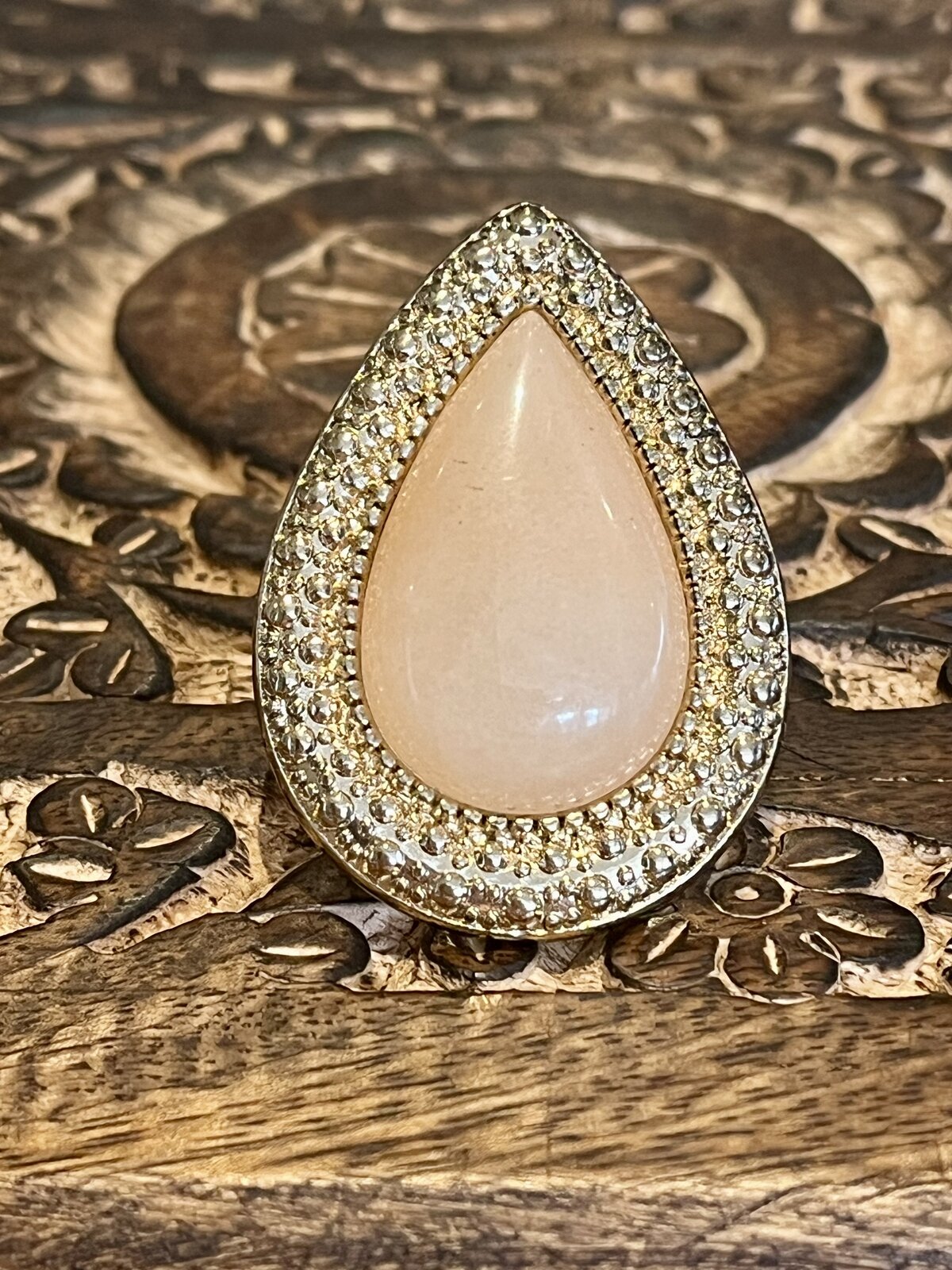  NUDE BOHEMIAN BARDOT RING IN GOLD - BNWOT 