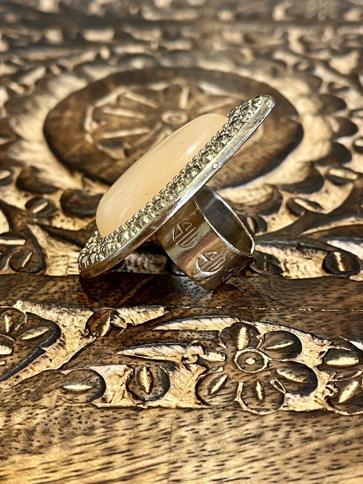  NUDE BOHEMIAN BARDOT RING IN GOLD - BNWOT 