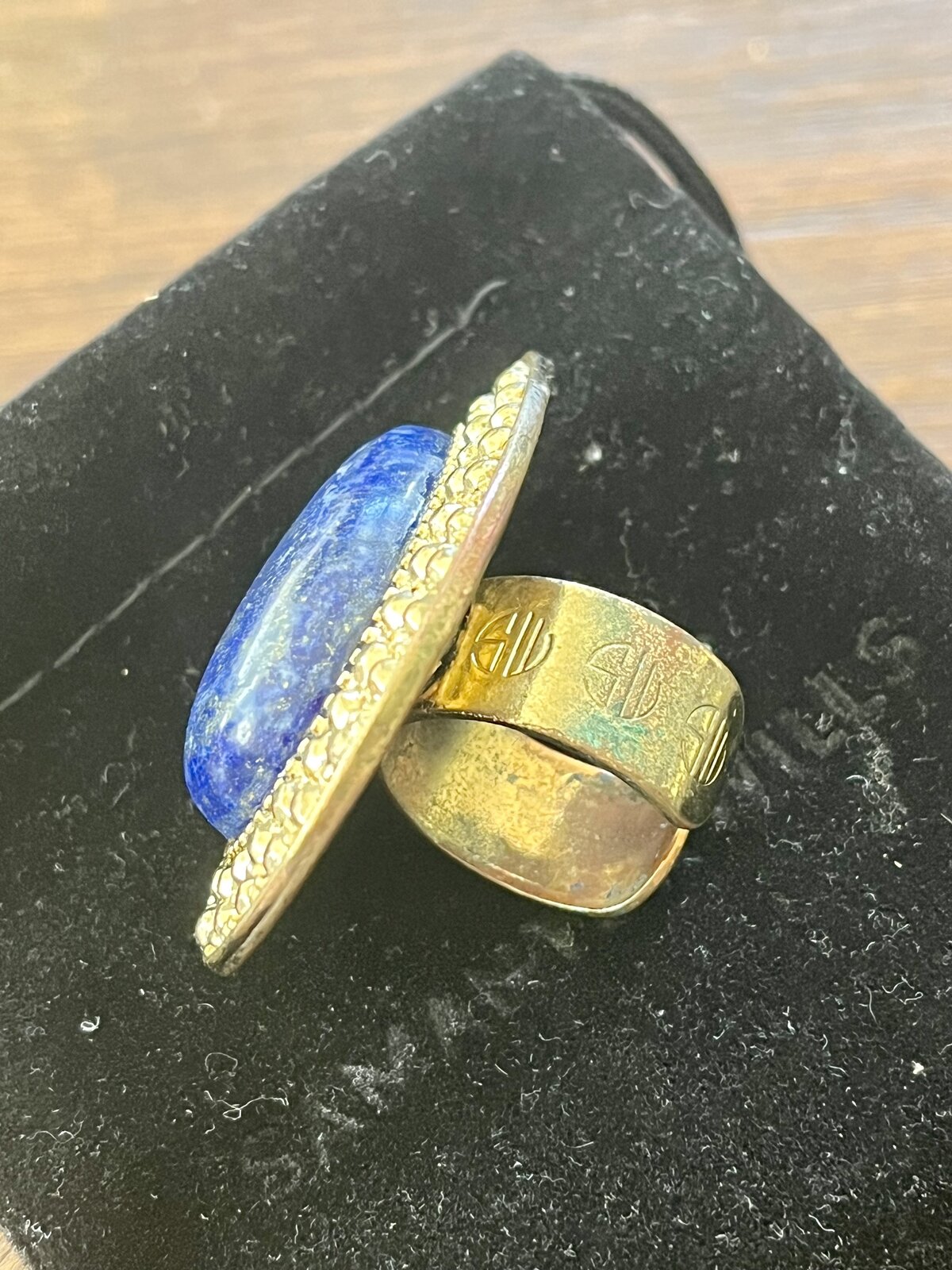 LAPIS BOHEMIAN BARDOT RING IN GOLD
