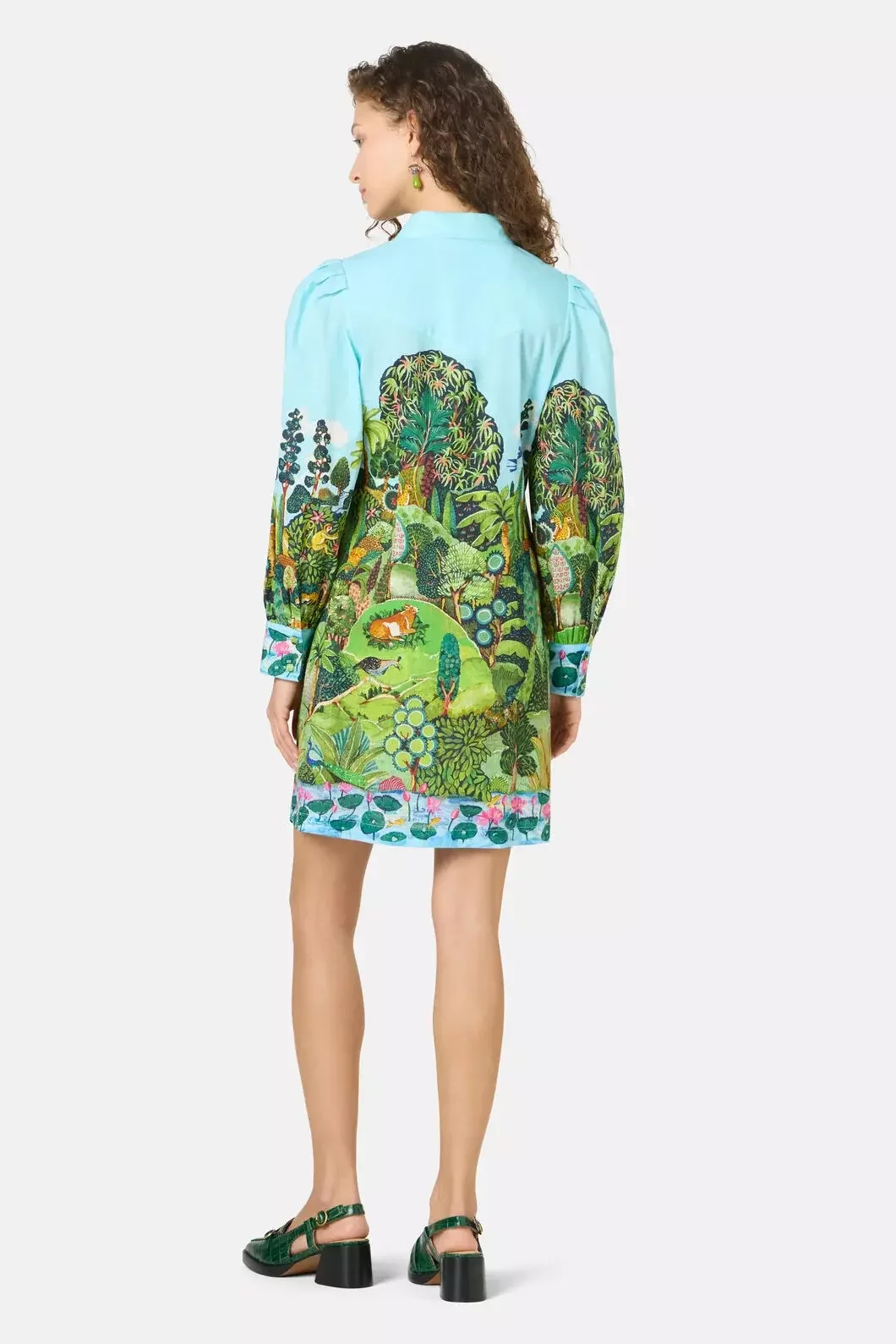 Royal Garden Shirt Dress