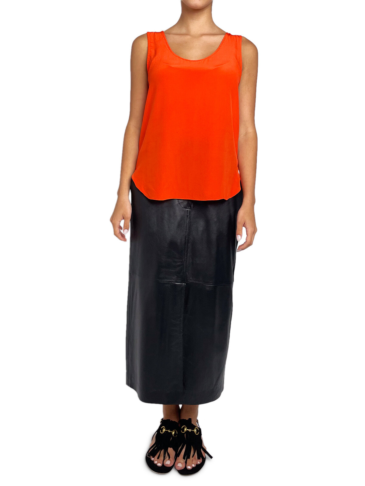 Silky Orange Tank