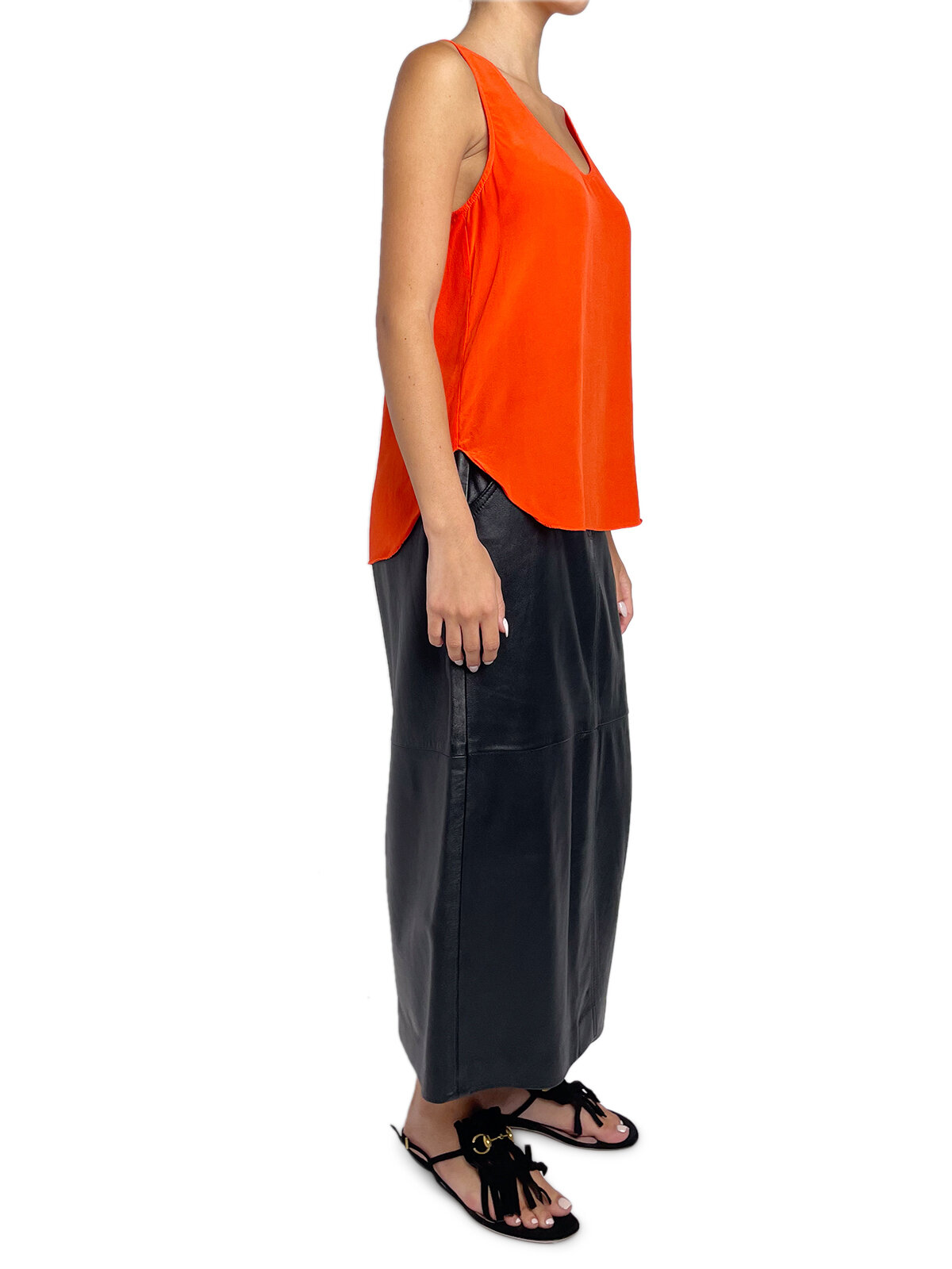 Silky Orange Tank