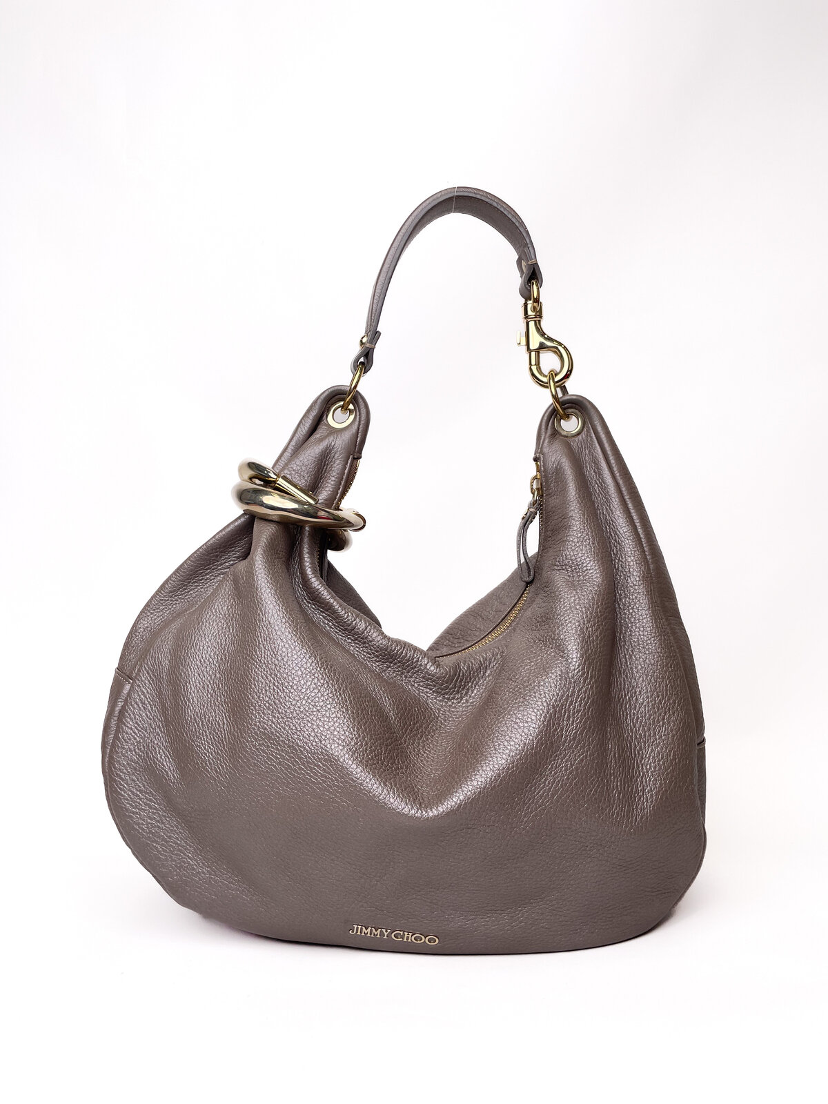 Metallic Grey/Brown Shoulder Bag