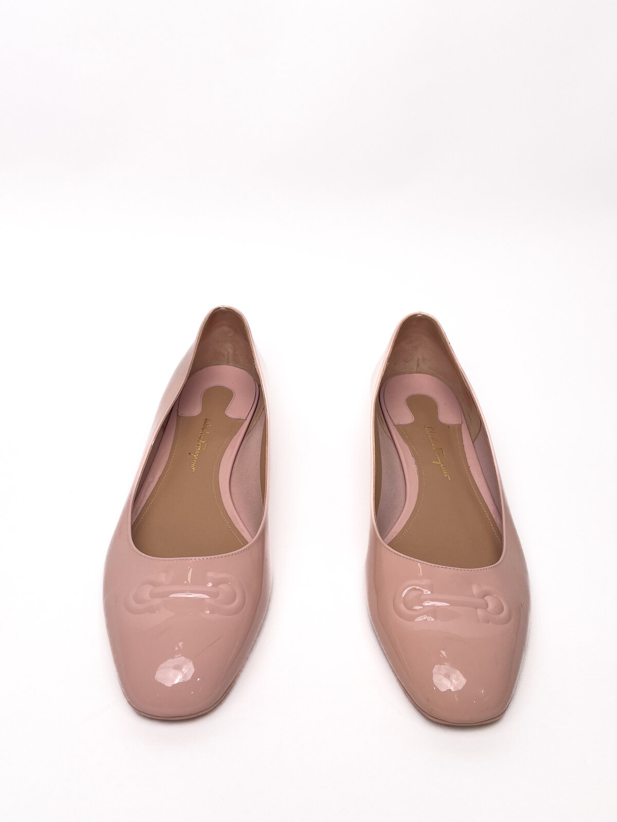 Patent Nude Pink Ballet Flats