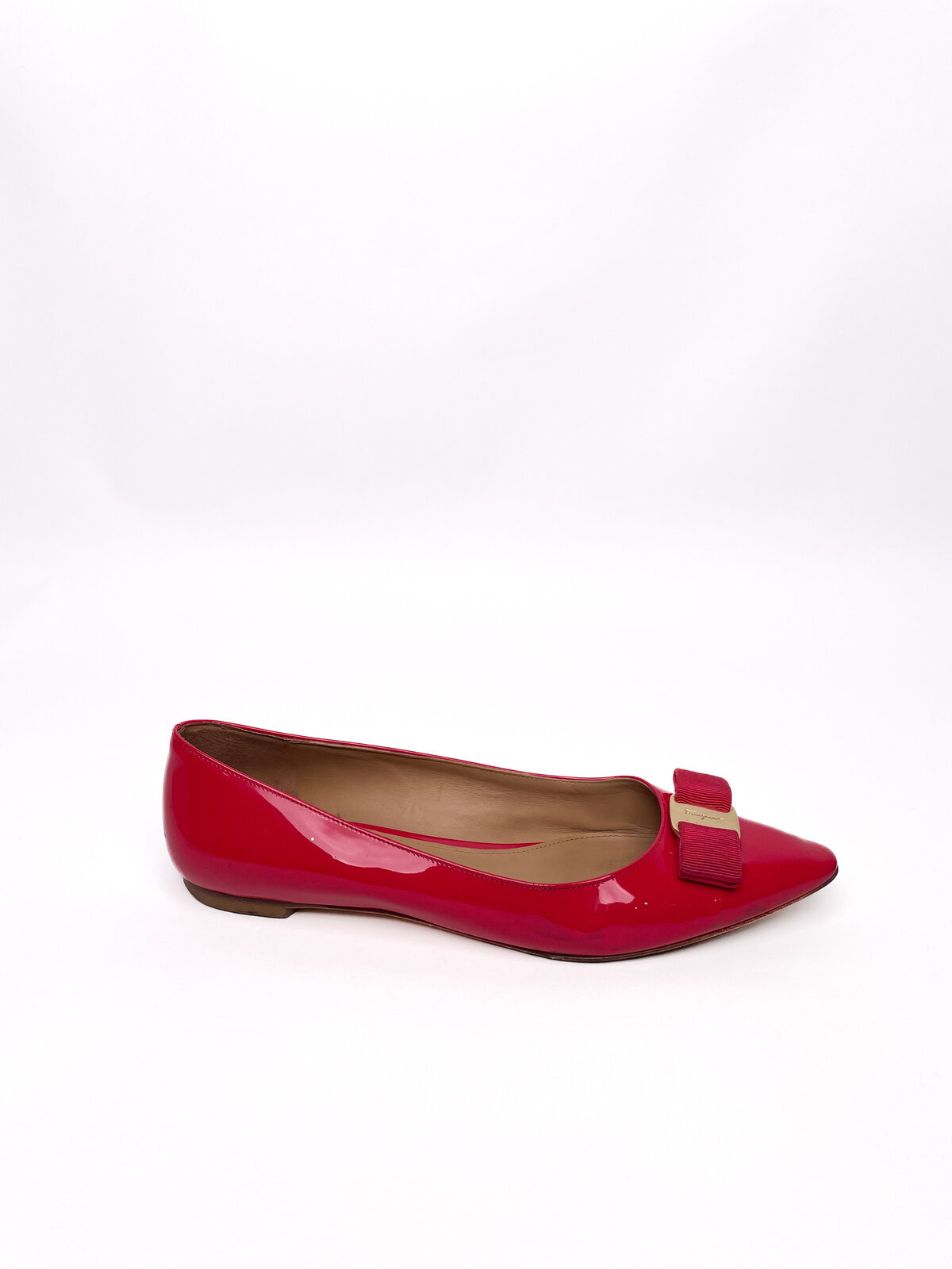 Red Patent Flats