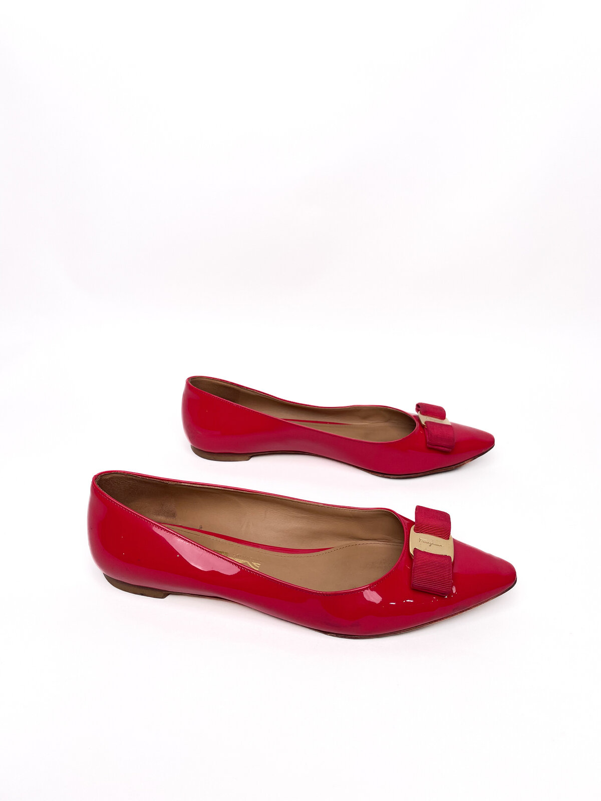 Red Patent Flats